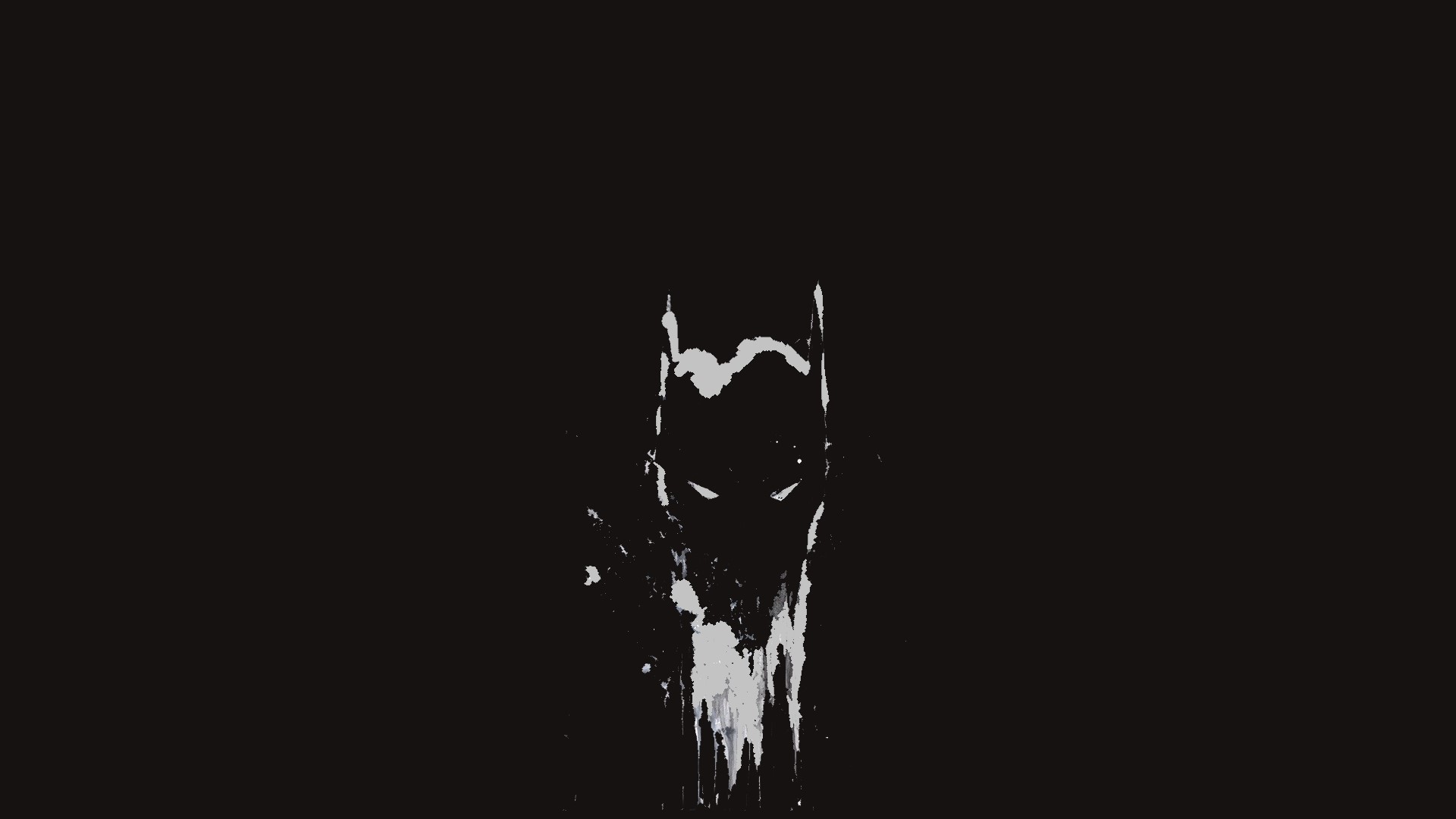 The Batman Dark Splatter Art HD Wallpaper