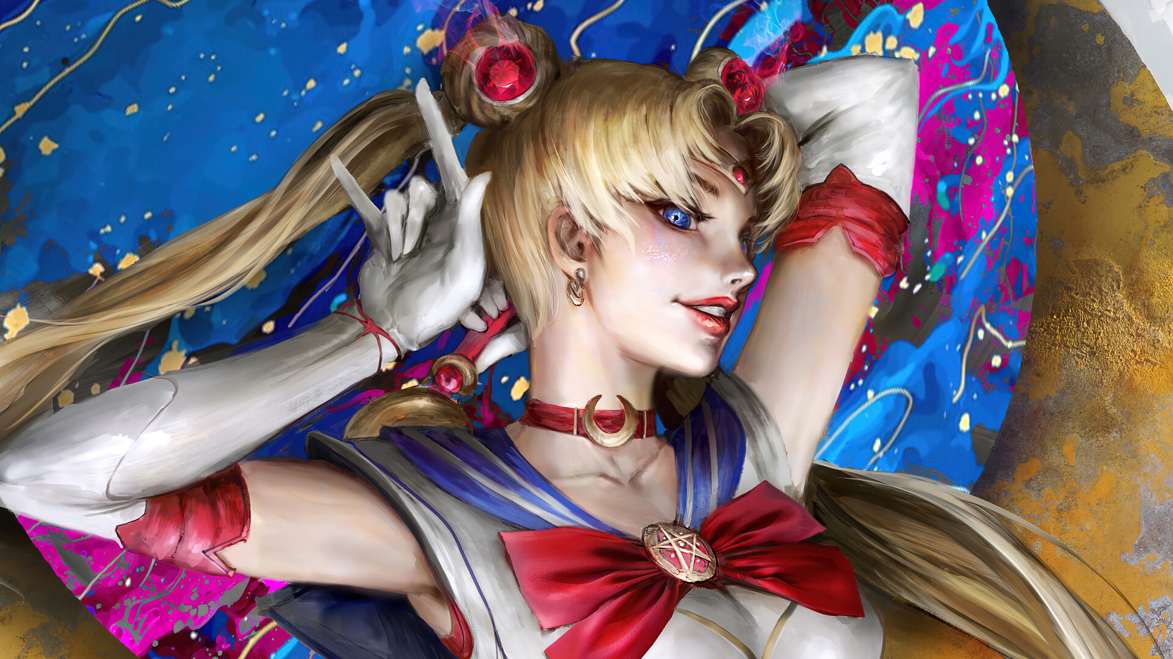 Sailor Moon Realistic Portrait 4K HD Wallpaper