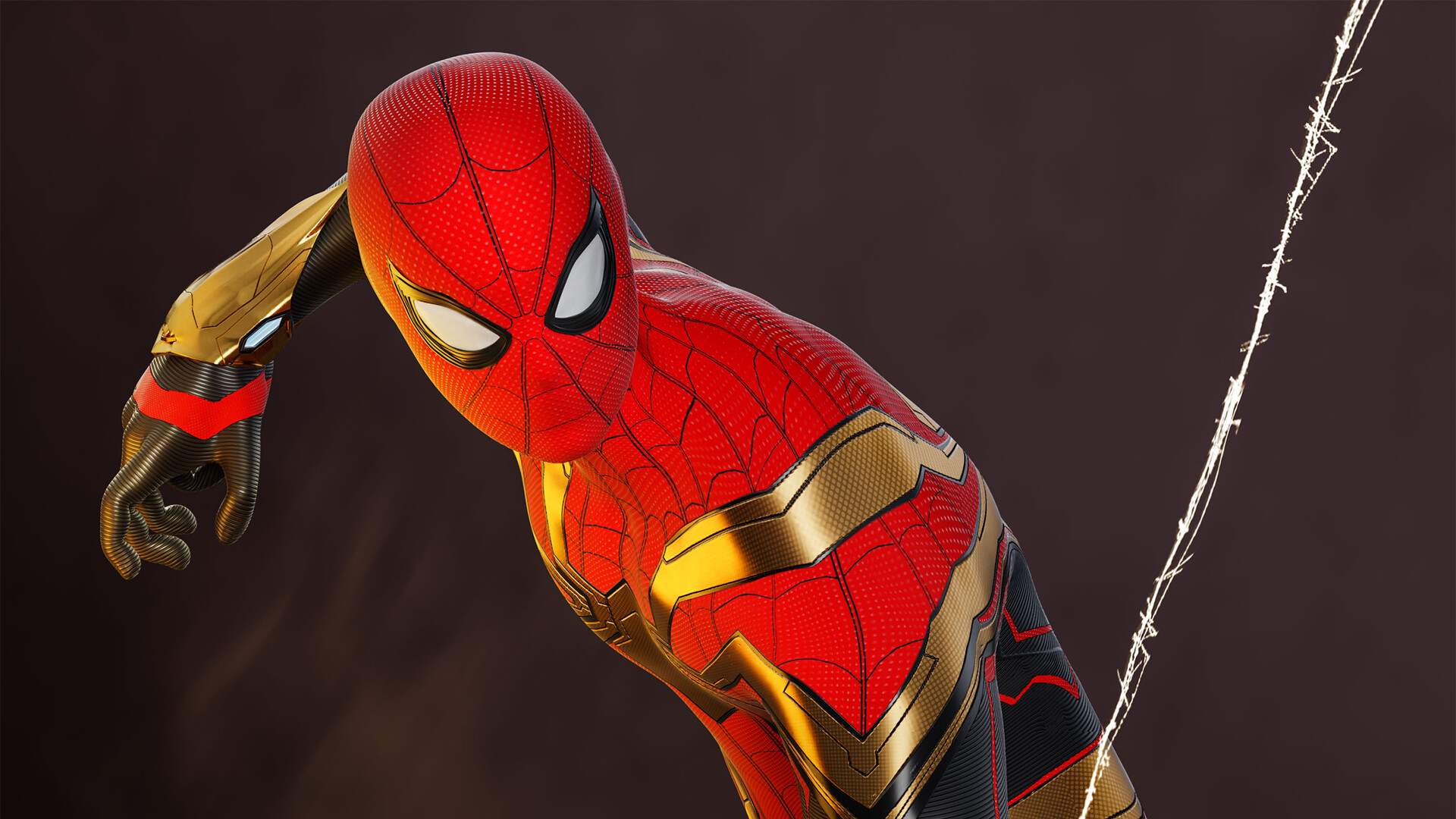 Spider-Man No Way Home Integrated Suit with Web HD Wallpaper