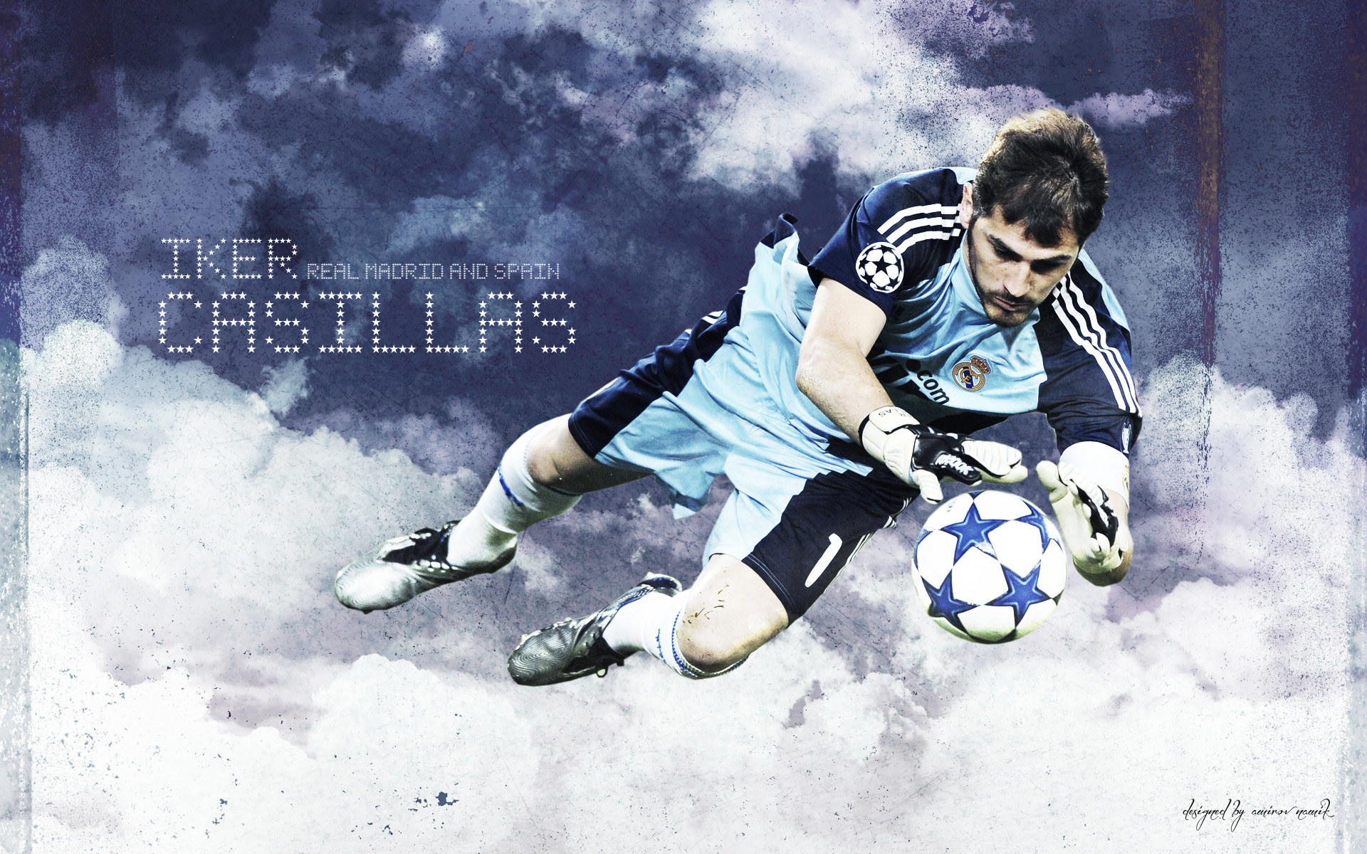 Iker Casillas diving save for Real Madrid HD Wallpaper