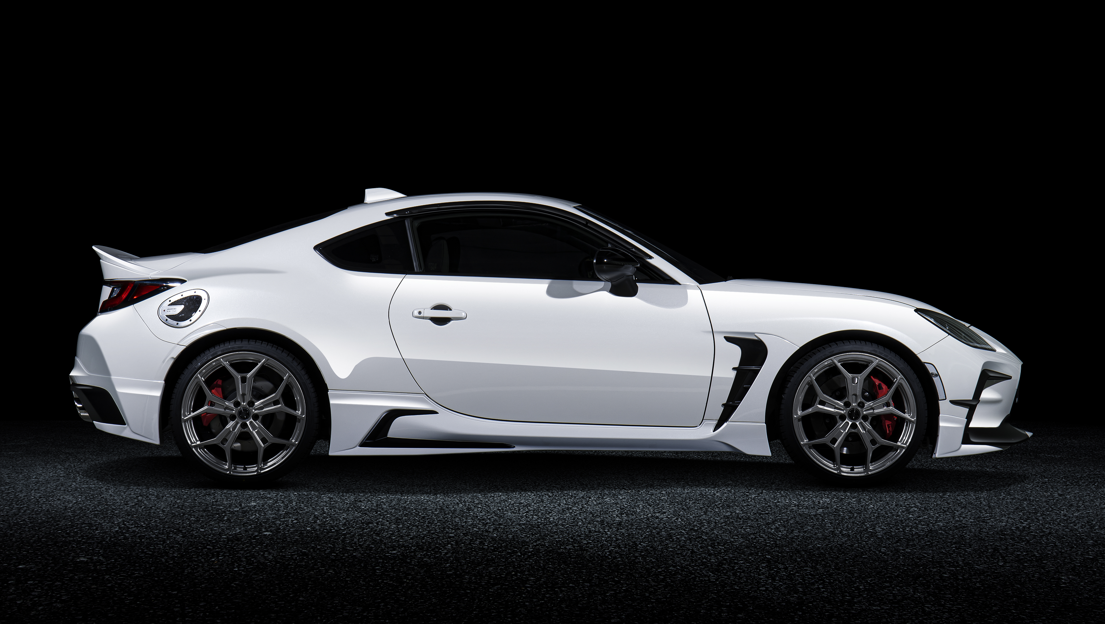 White Toyota GR 86 Sport Car with GR Parts HD Wallpaper