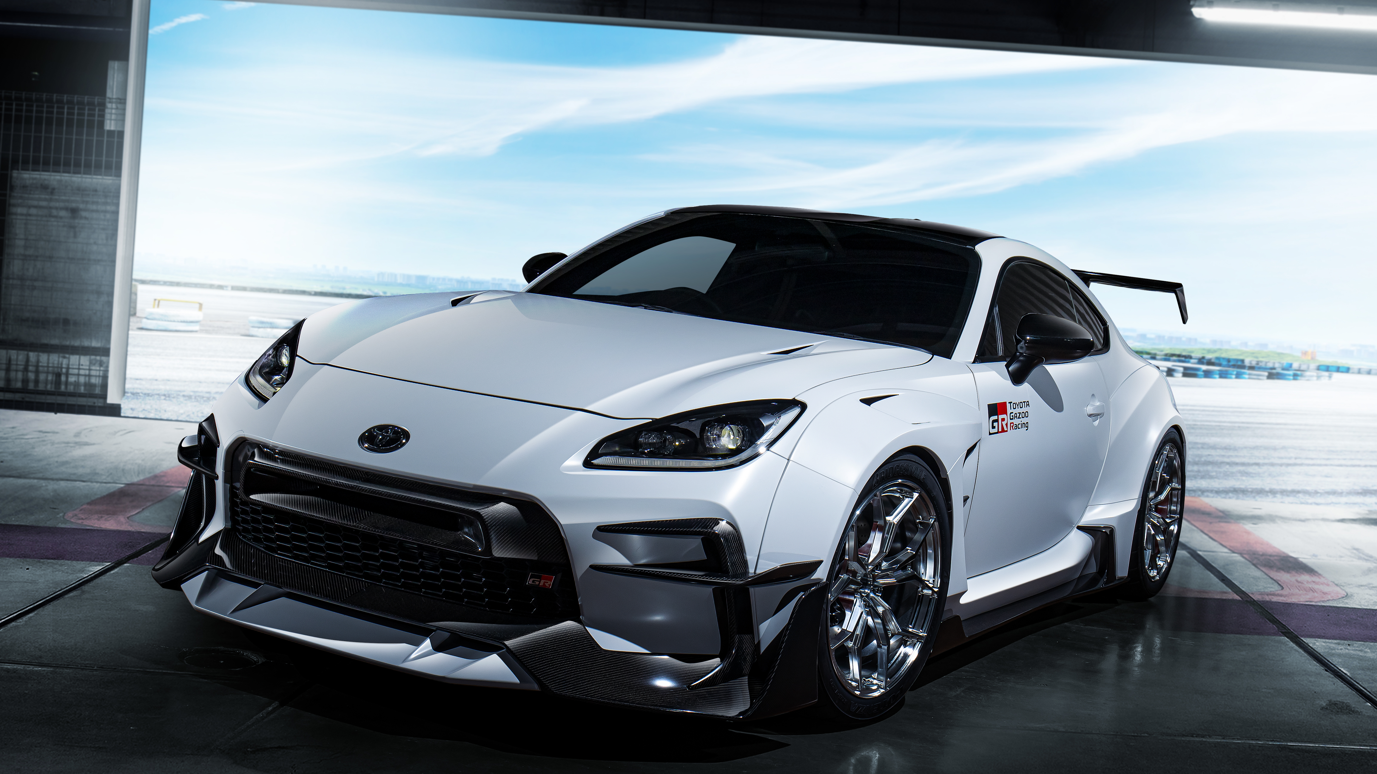White Toyota GR 86 GR Parts Concept HD Wallpaper