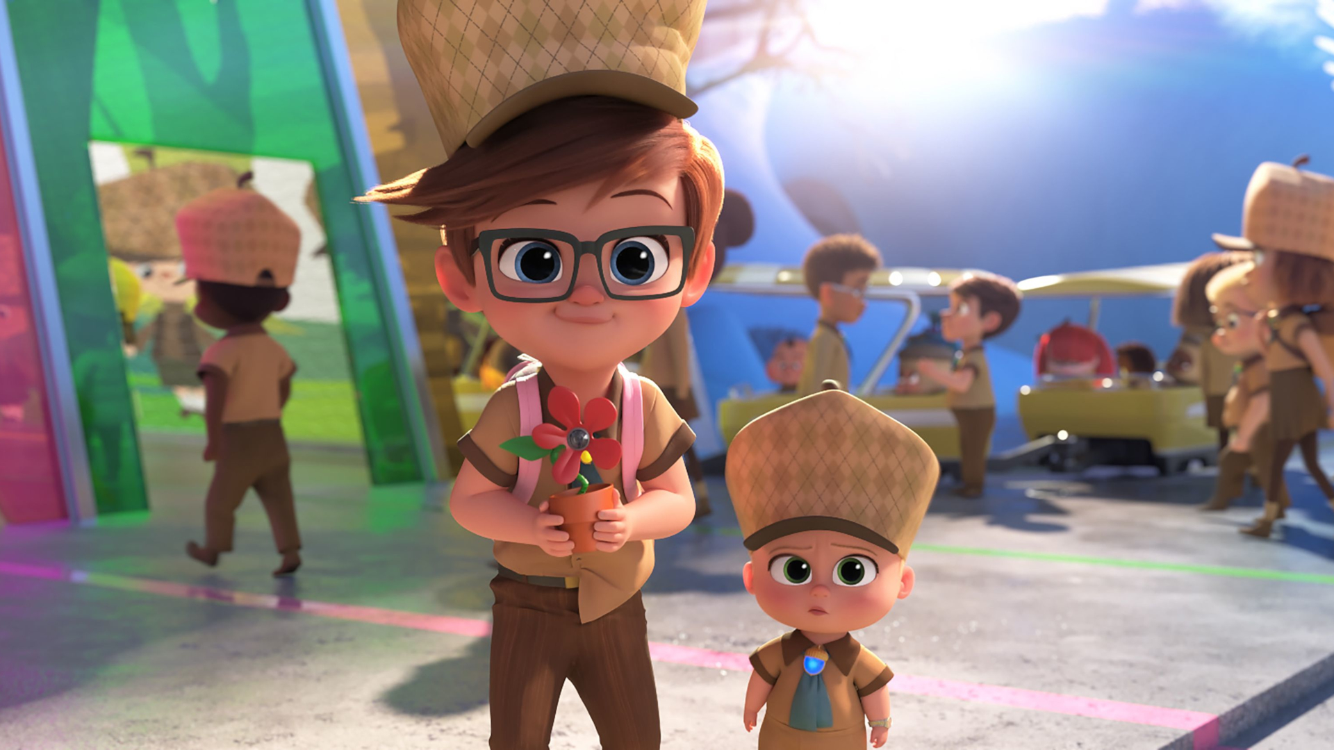 Tim and Theodore Templeton in their explorer outfits HD Wallpaper