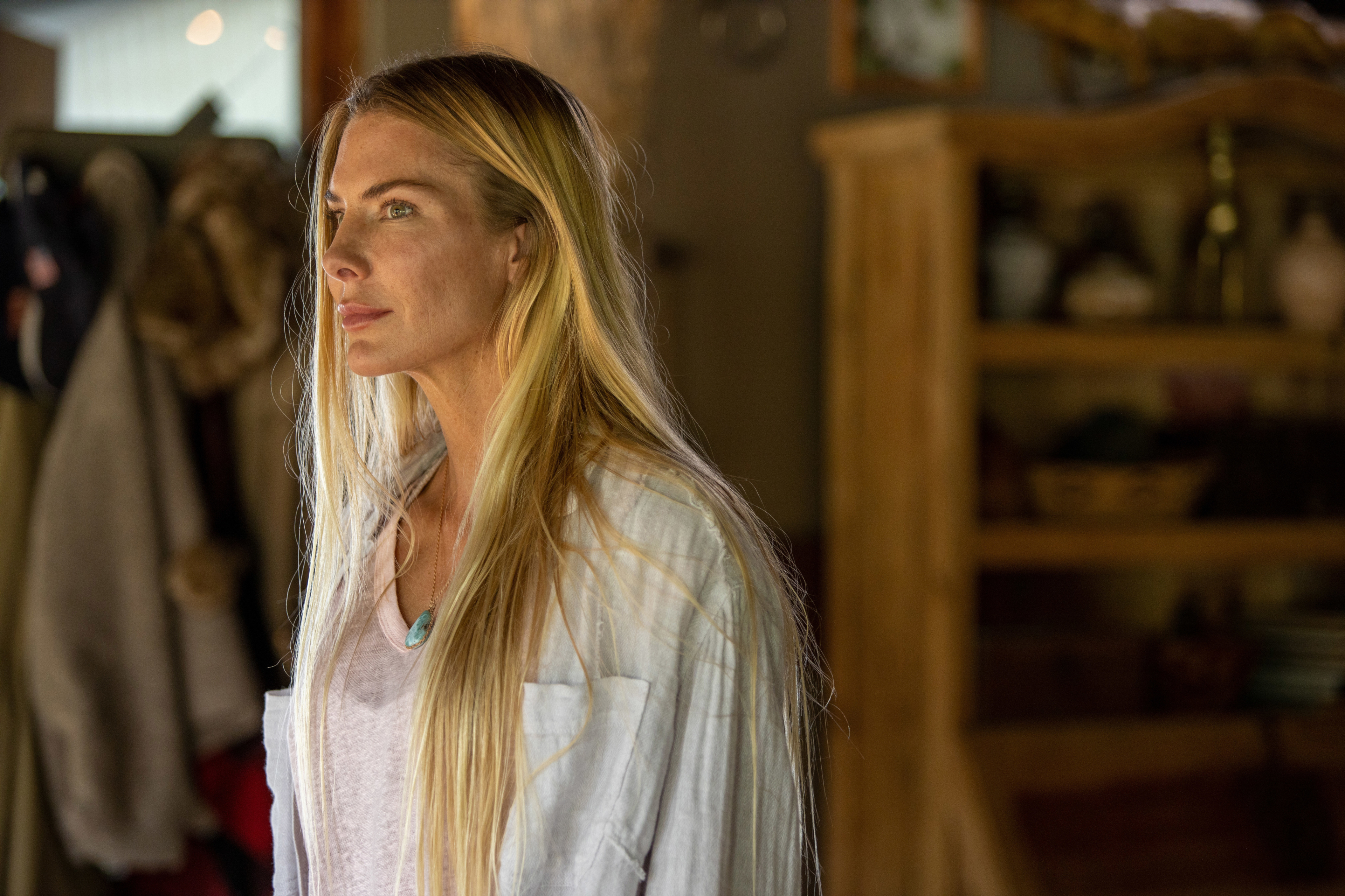 Kelly Greyson with long blonde hair in Out Of Death HD Wallpaper