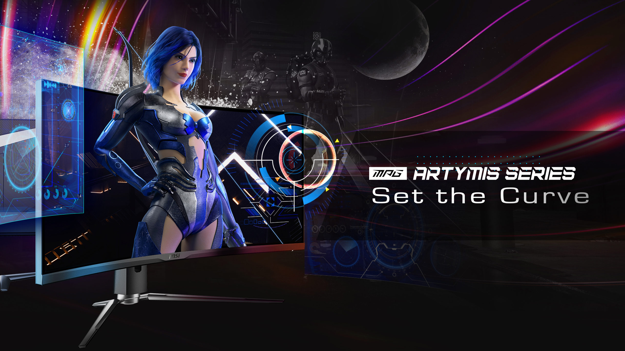 MSI ArtyMIS Series Monitor: Set the Curve HD Wallpaper