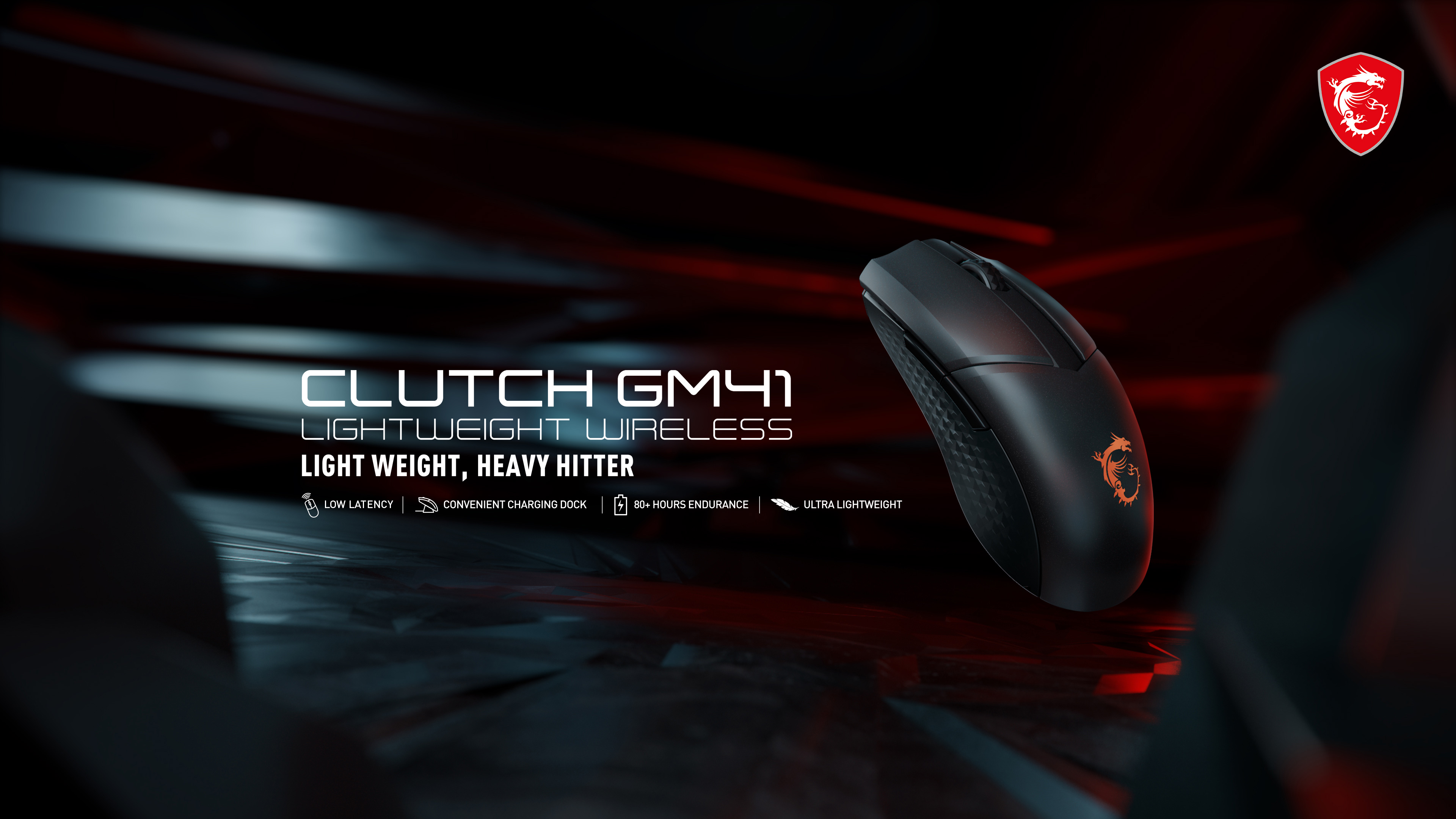MSI Clutch GM41 Lightweight Wireless Gaming Mouse HD Wallpaper