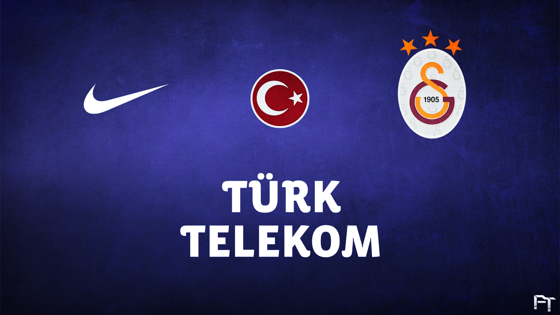 Galatasaray S.K. Nike Türk Telekom and Turkish Flag Logos HD Wallpaper