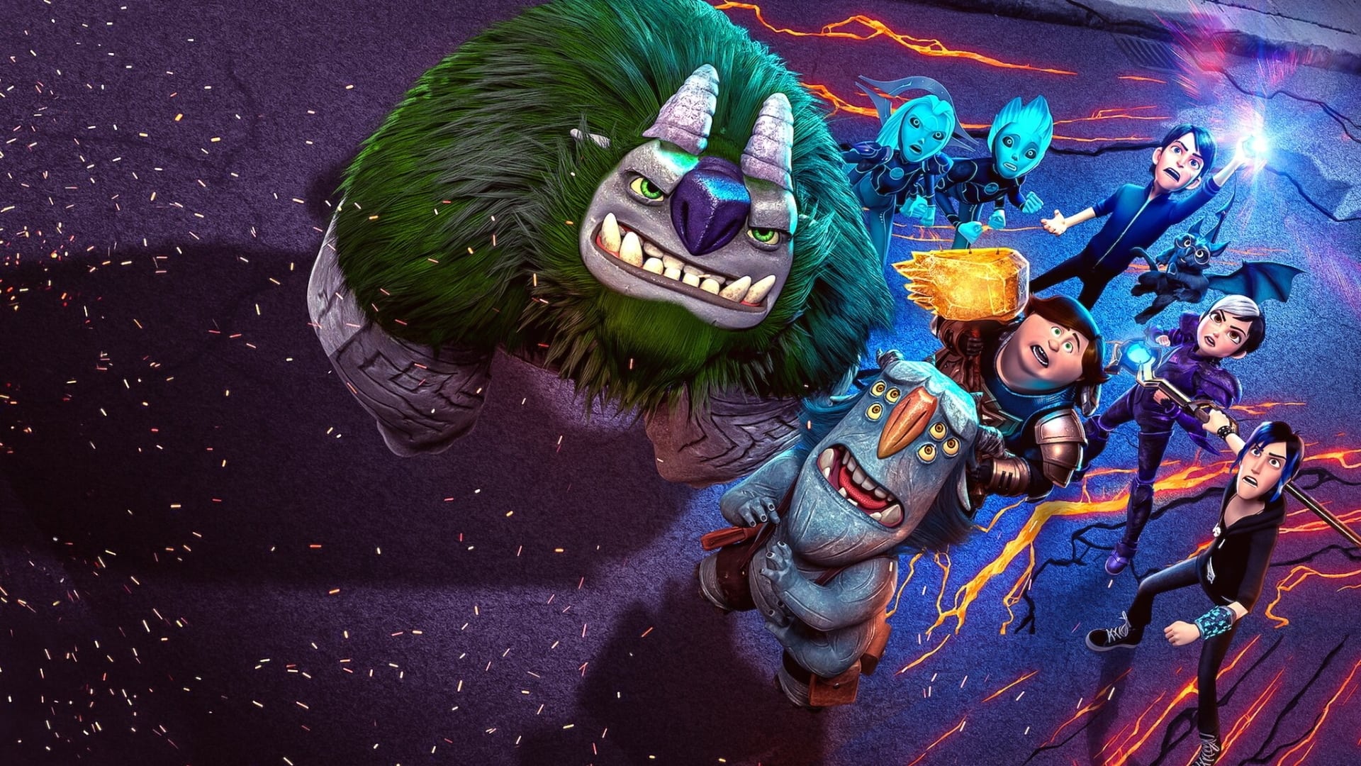 Trollhunters Rise of the Titans Characters Action HD Wallpaper