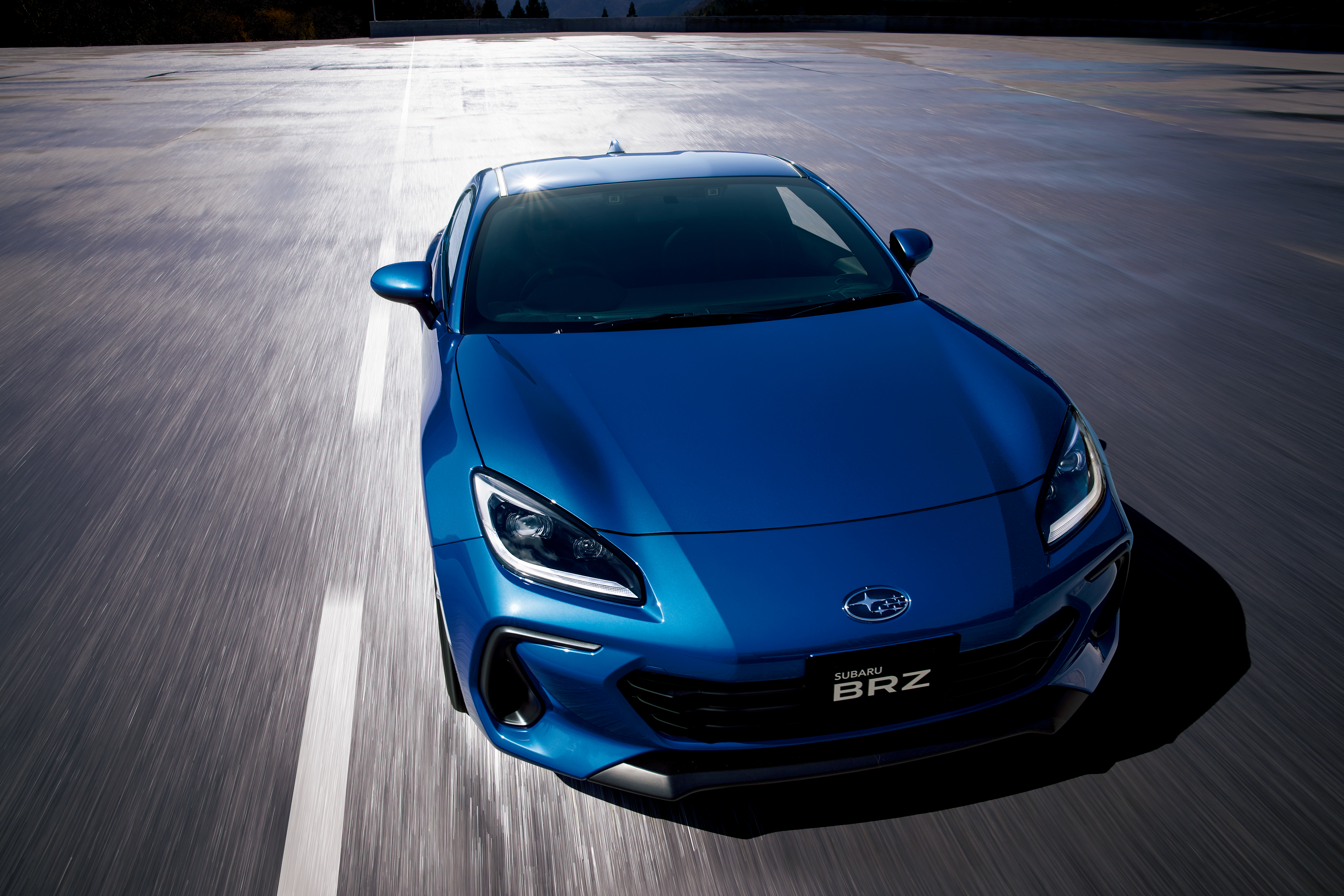 Blue Subaru BRZ Sport Car Driving HD Wallpaper