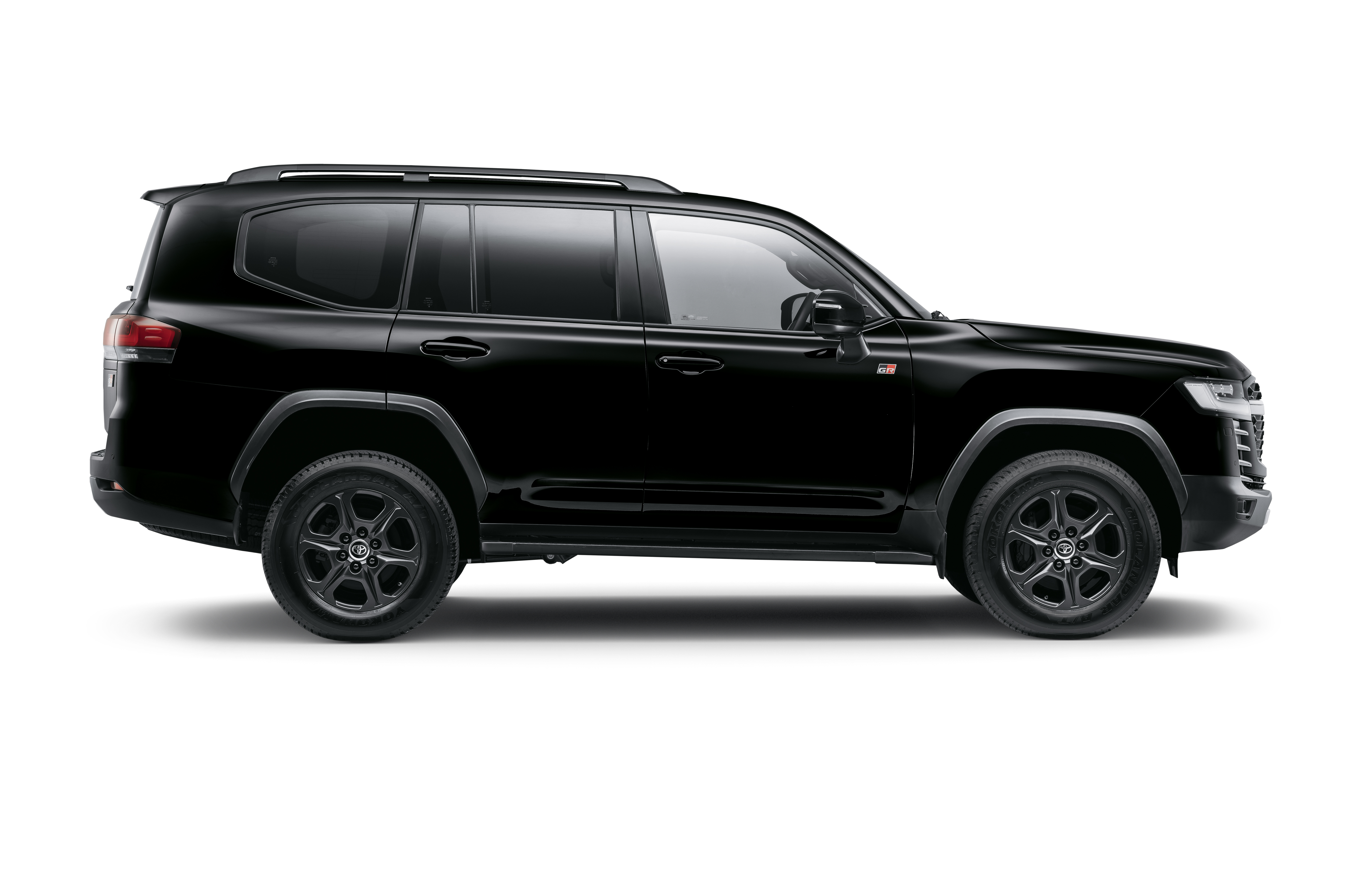 Black Toyota Land Cruiser GR-S (300) SUV side view HD Wallpaper