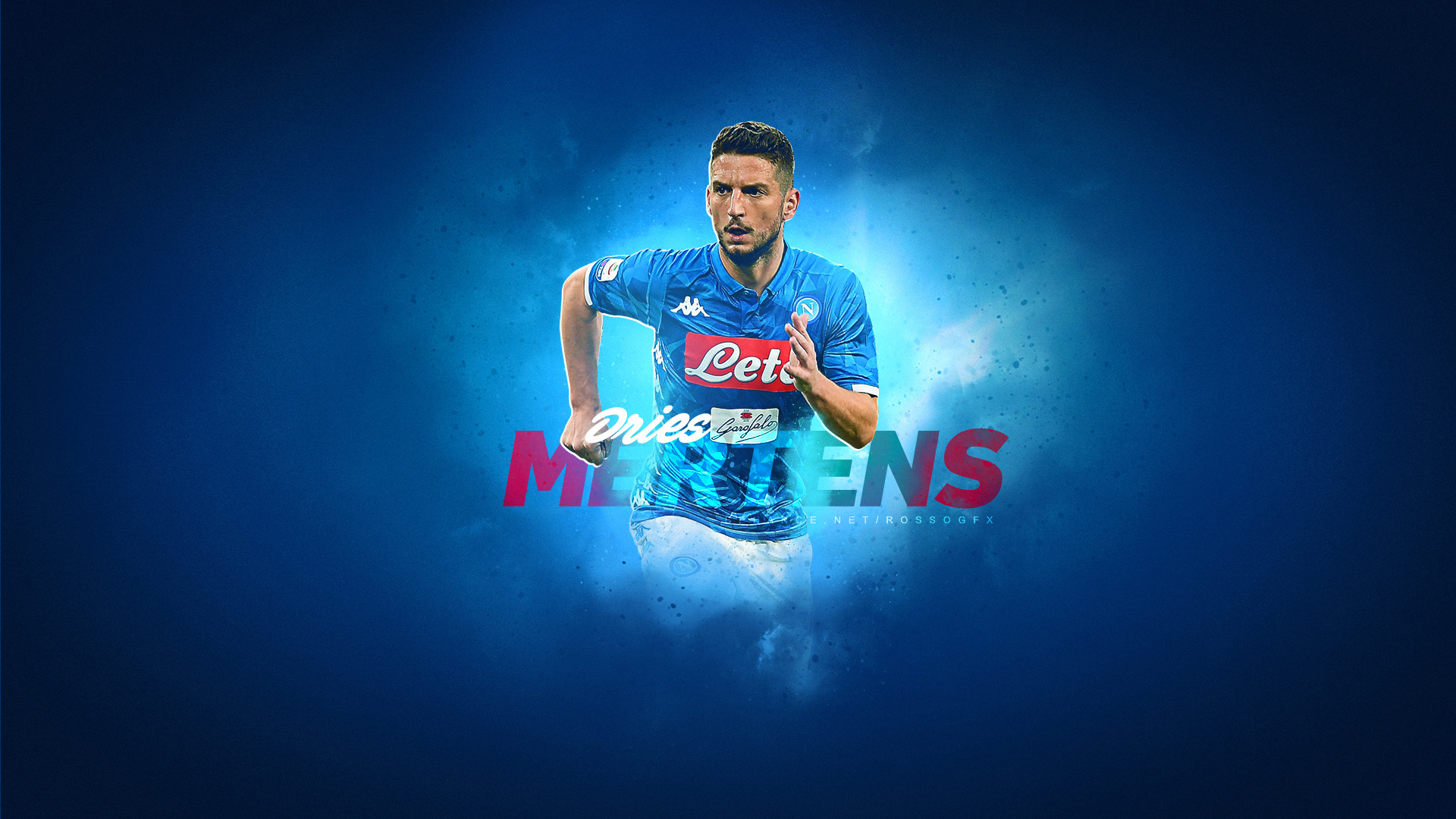 Dries Mertens running in Napoli kit HD Wallpaper