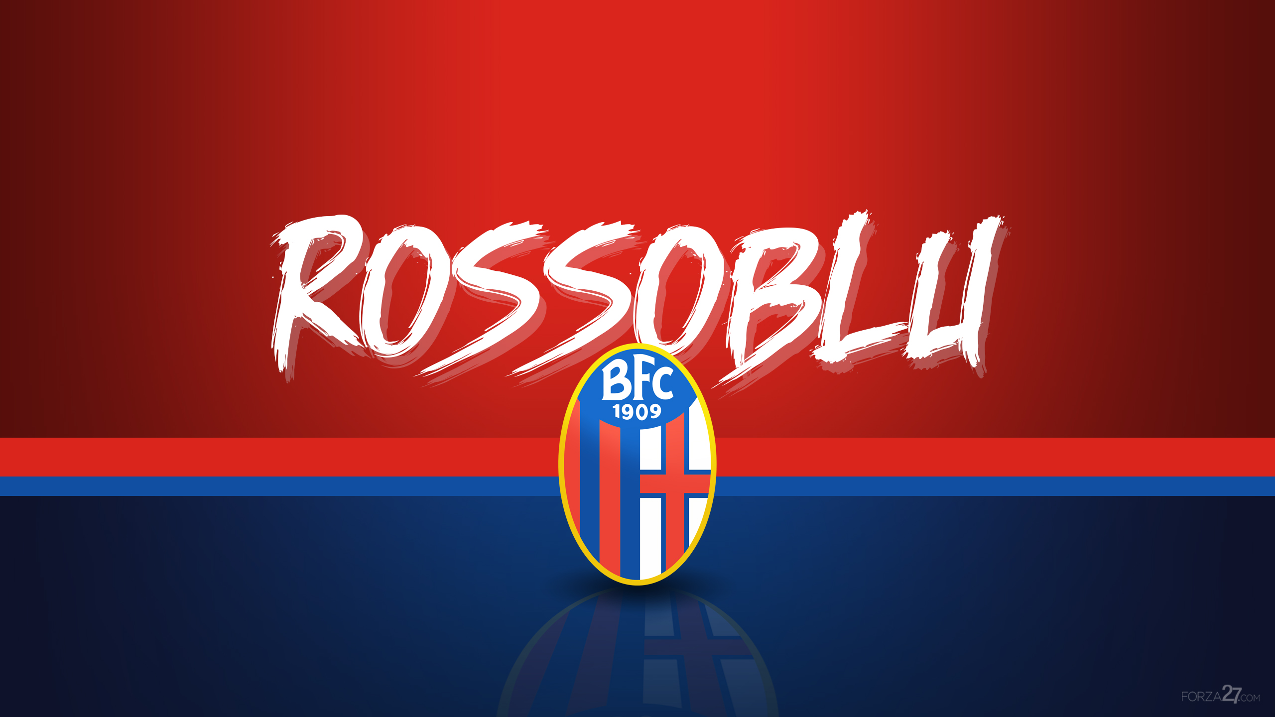Bologna F.C. 1909 Rossobblu Soccer Logo HD Wallpaper