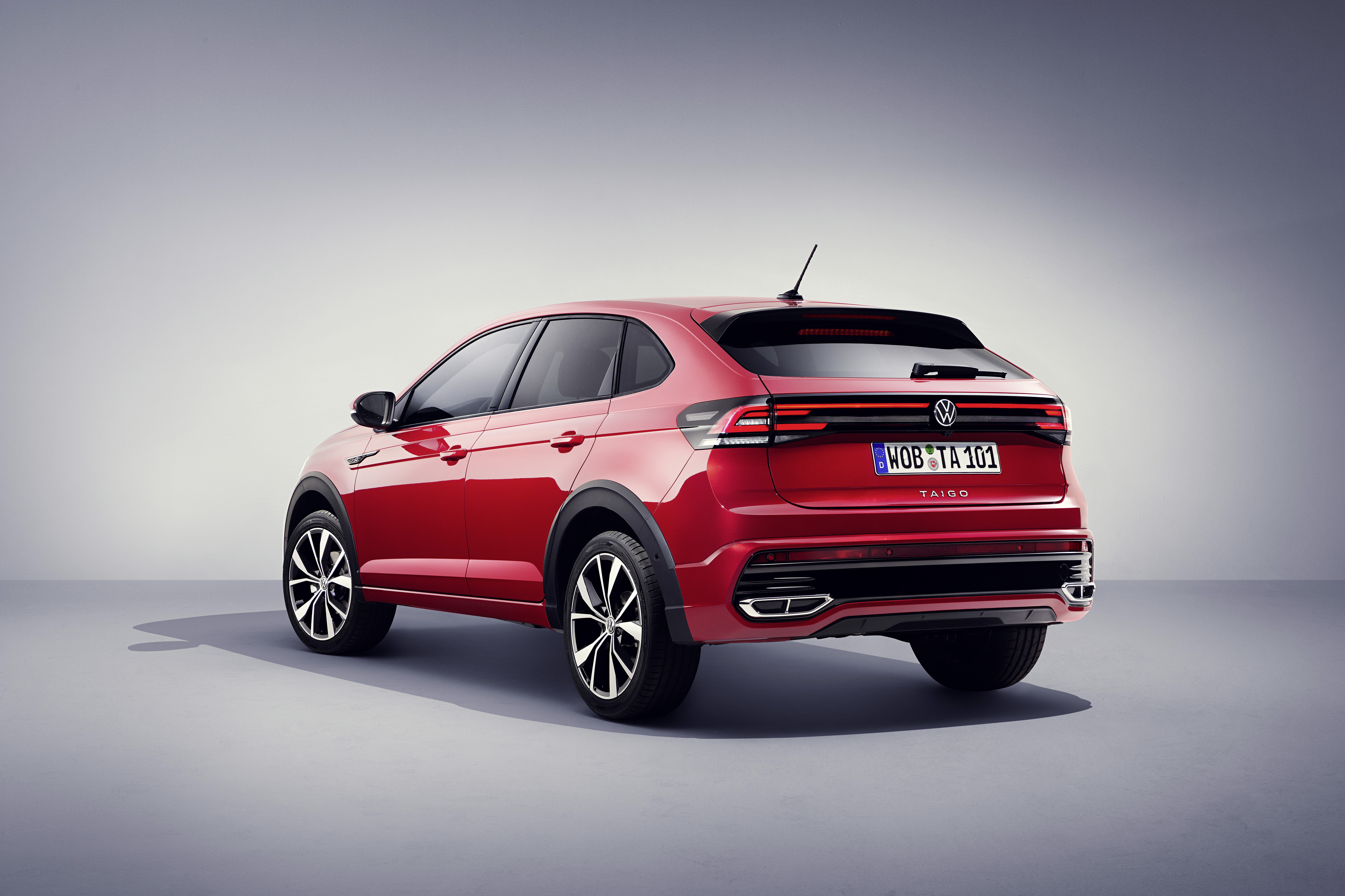 Red Volkswagen Taigo R-Line SUV 4K HD Wallpaper