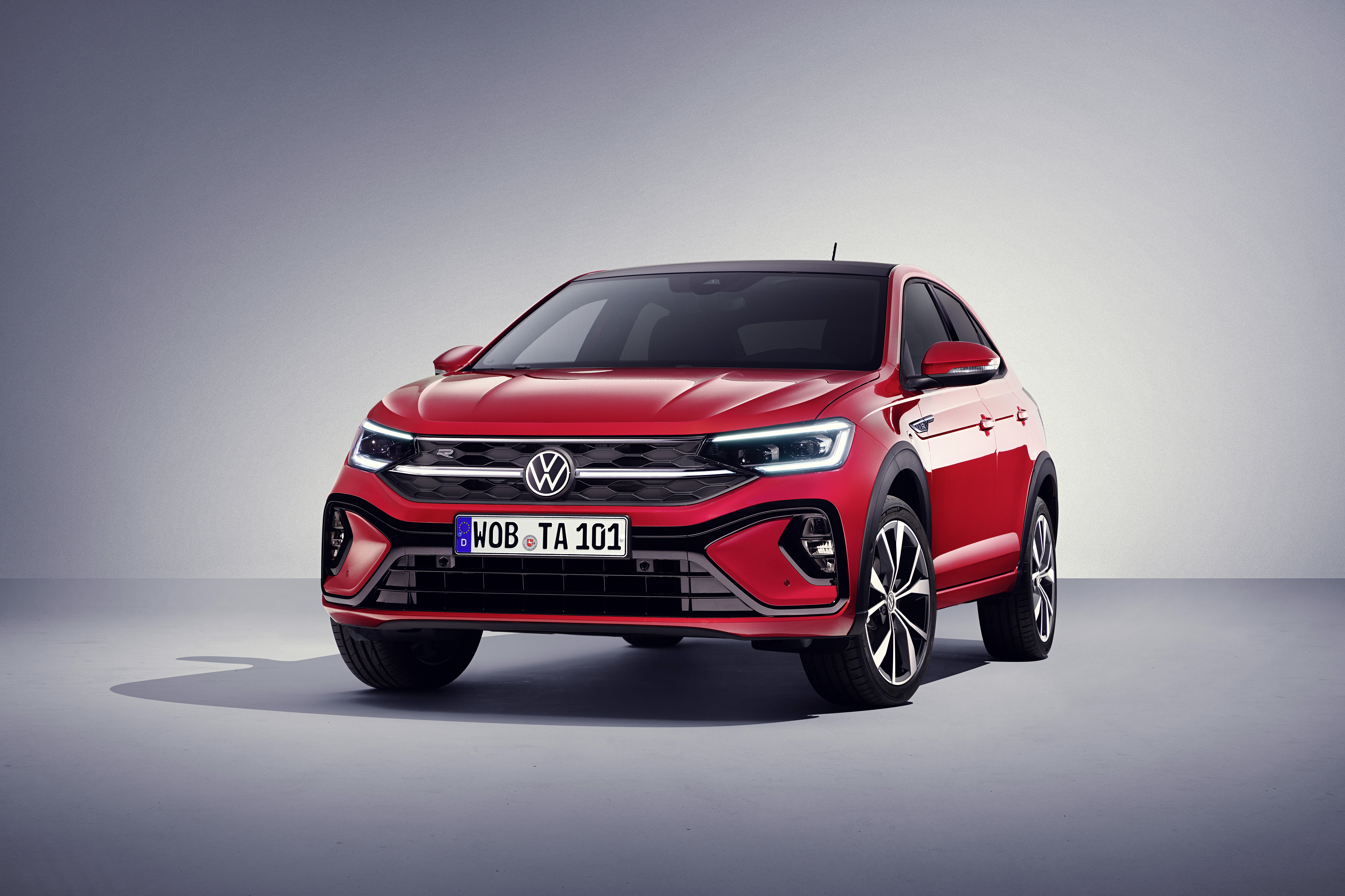 Red Volkswagen Taigo R-Line SUV 4K HD Wallpaper