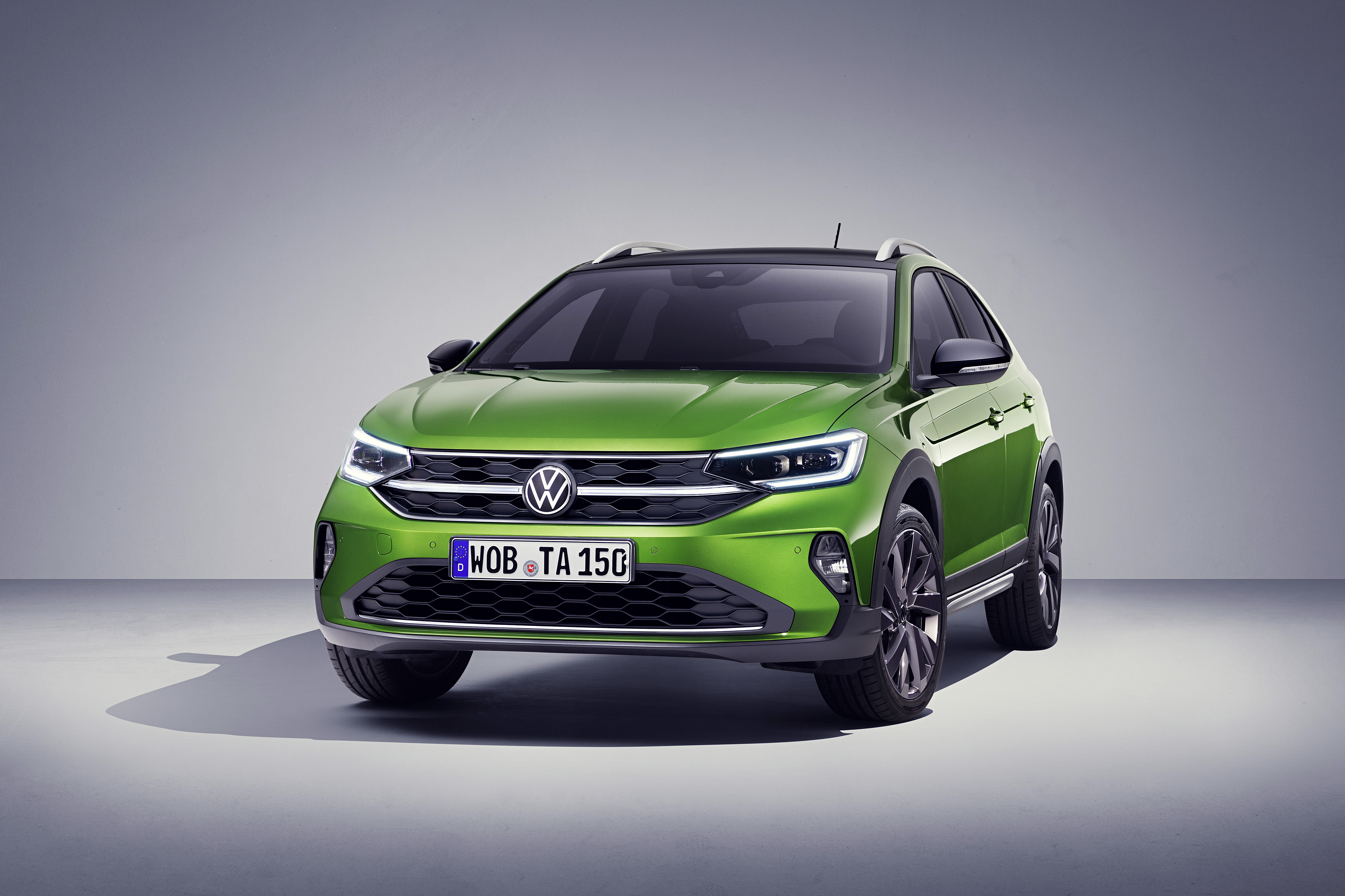 Green Volkswagen Taigo SUV 4K HD Wallpaper