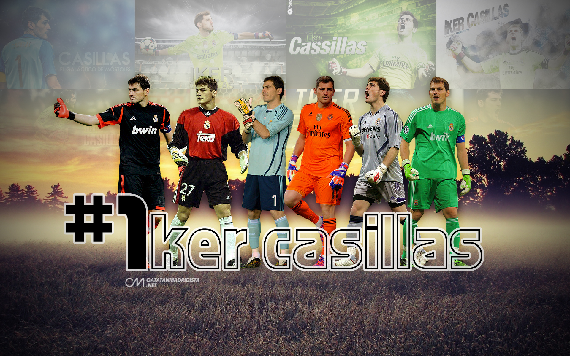 Iker Casillas Real Madrid Goalkeeper Evolution HD Wallpaper