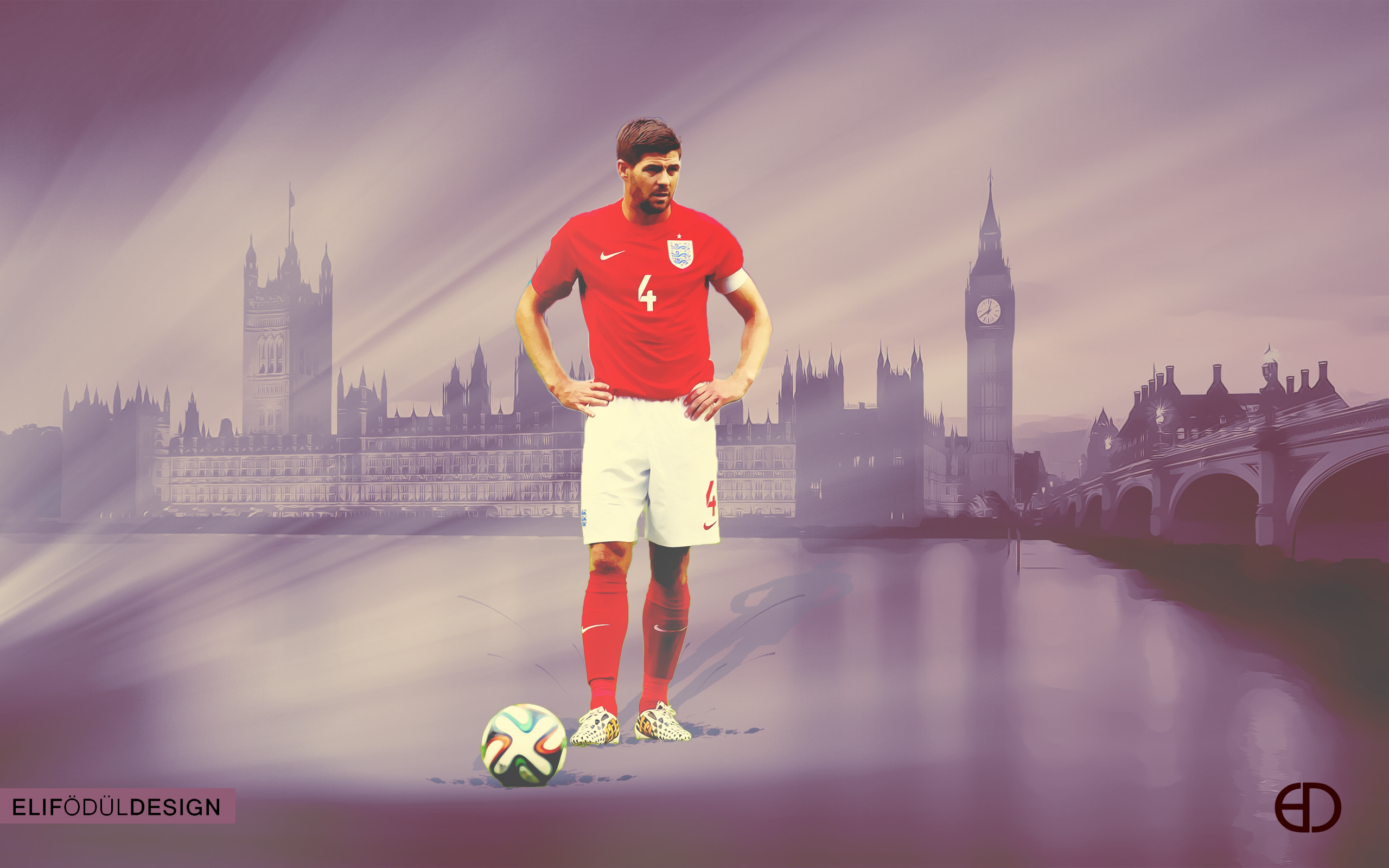 Steven Gerrard England Footballer in London HD Wallpaper