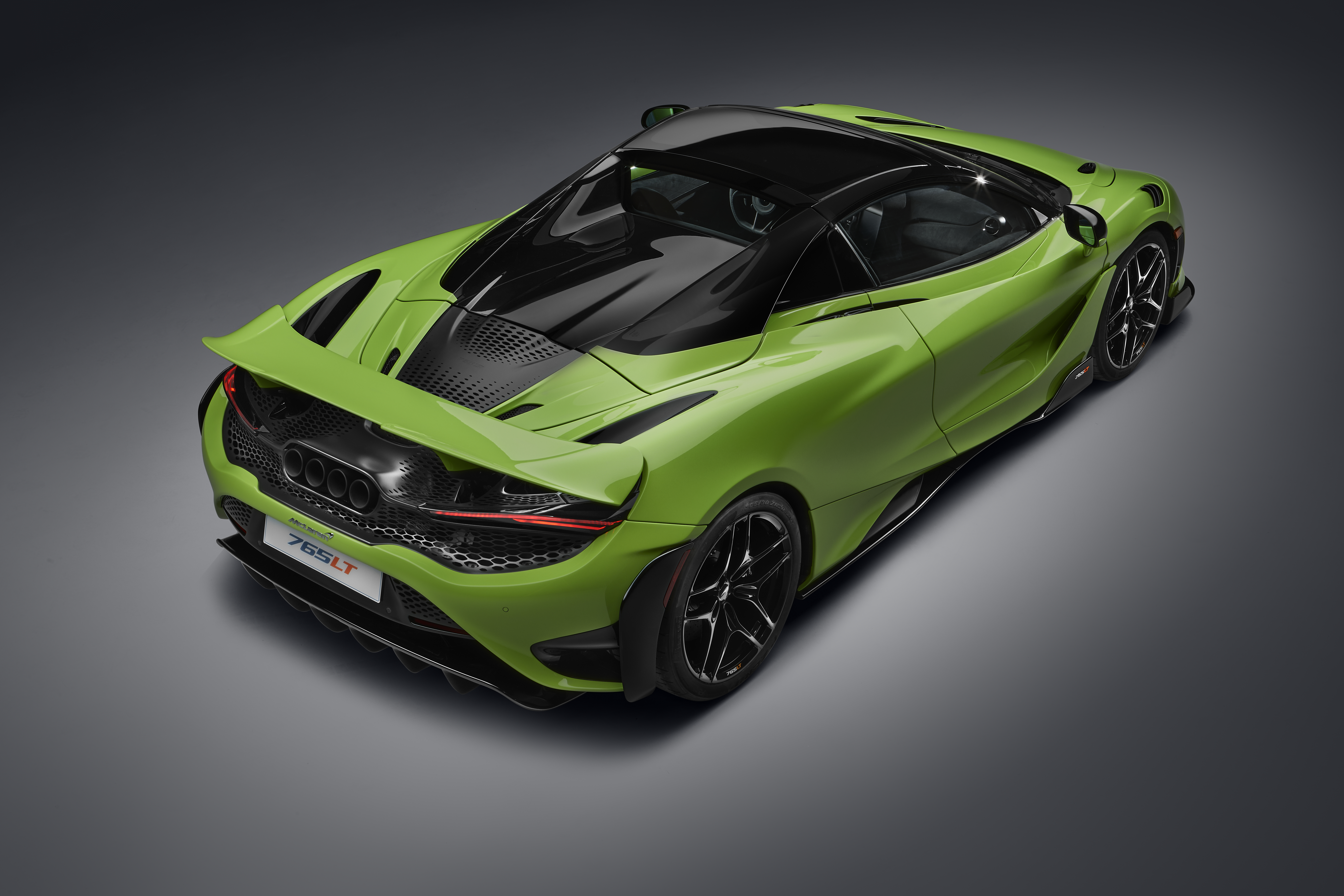 Green McLaren 765LT Spider Supercar HD Wallpaper