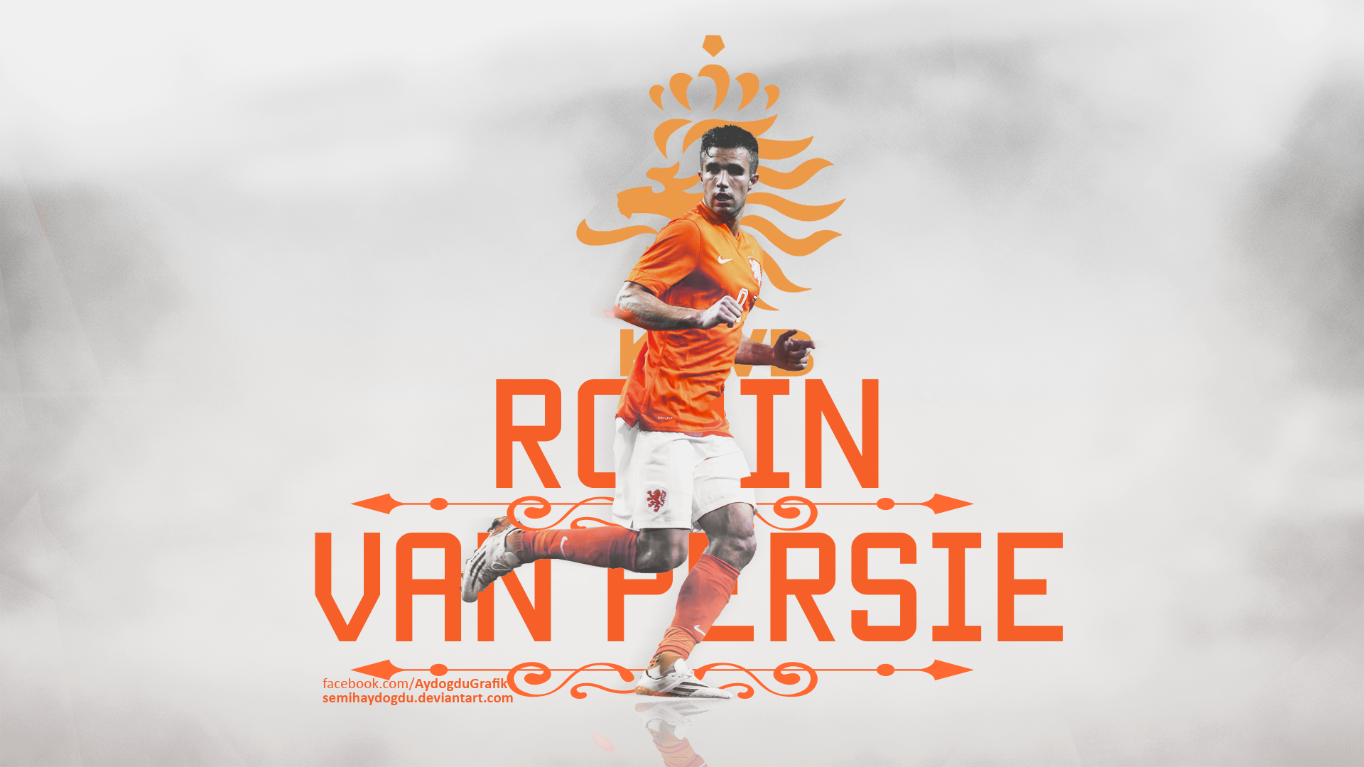 Robin Van Persie Netherlands National Football Team Art HD Wallpaper