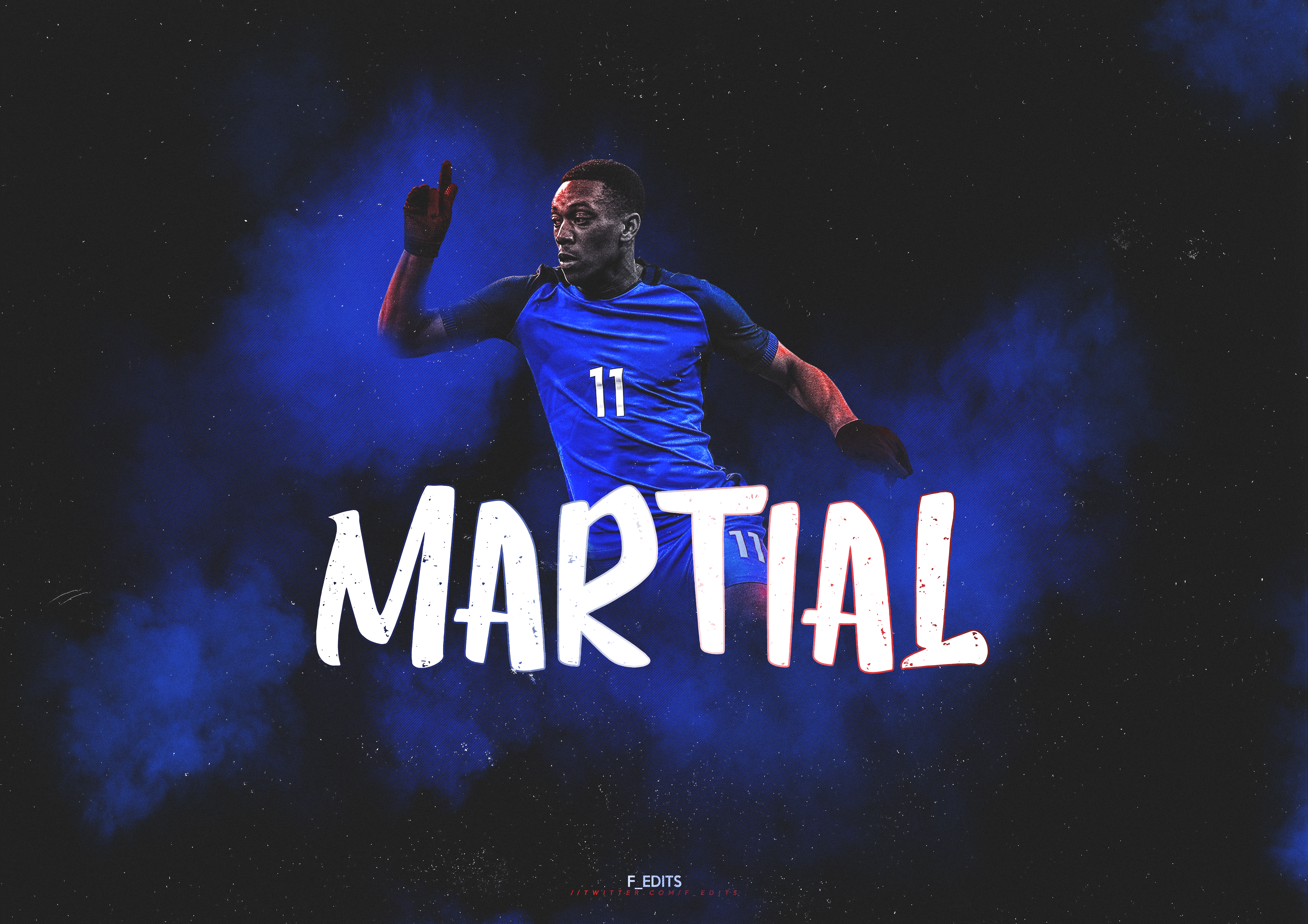 Anthony Martial France National Team artwork HD Wallpaper
