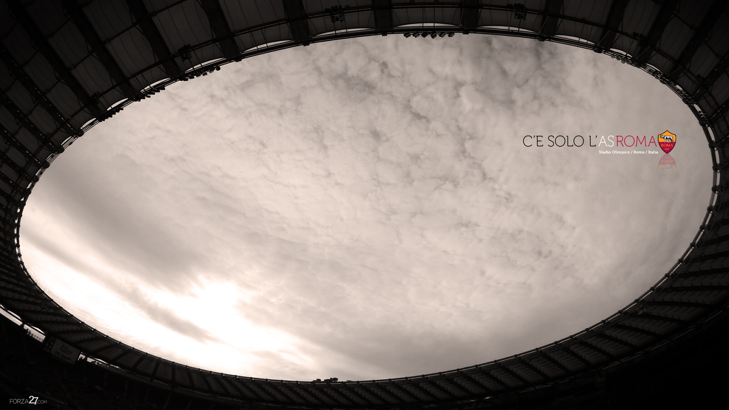 A.S. Roma Stadio Olimpico Sky View HD Wallpaper