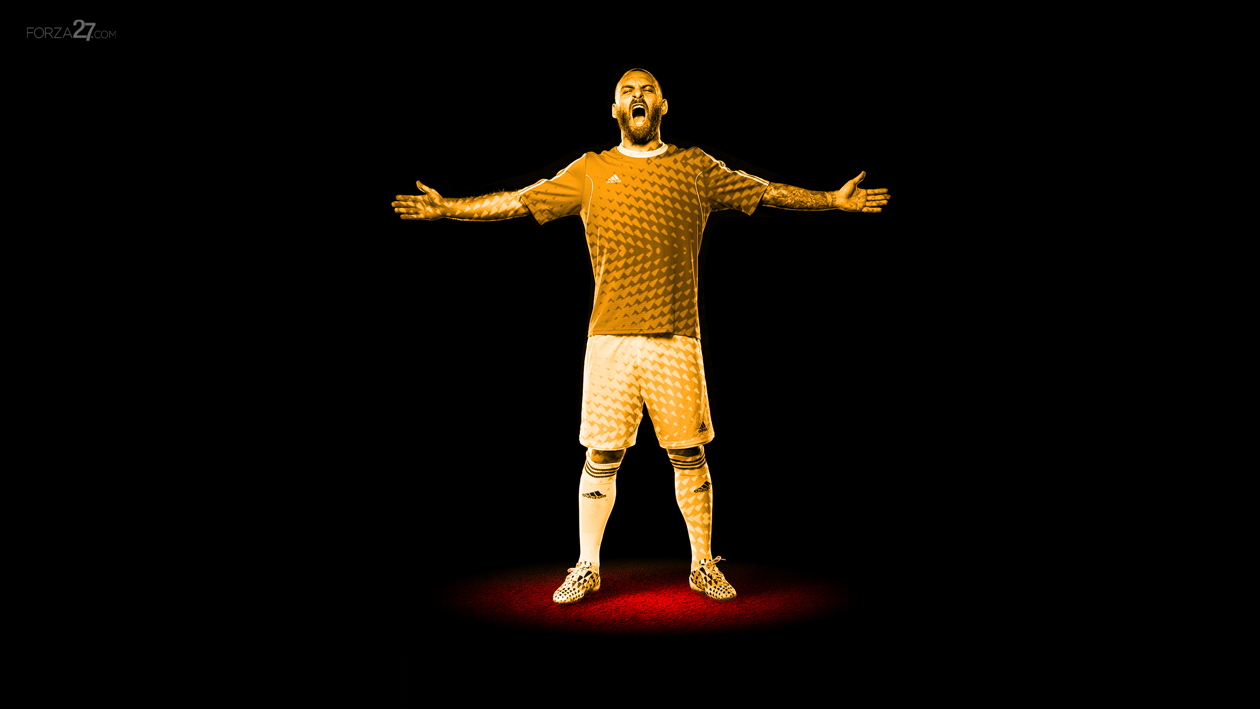 Daniele De Rossi Italian Soccer Player Celebrating HD Wallpaper