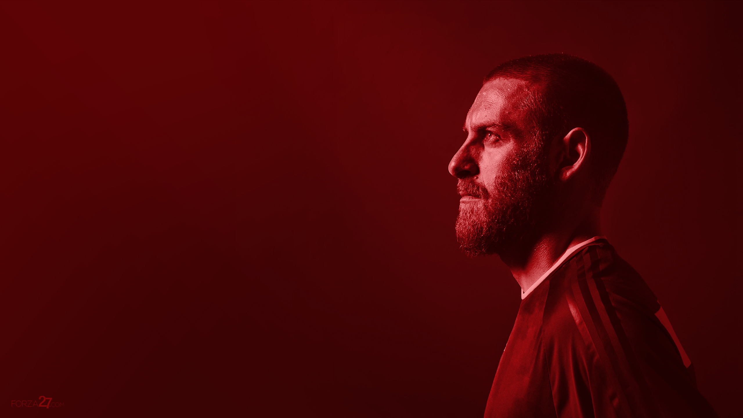 Daniele De Rossi intense red portrait HD Wallpaper