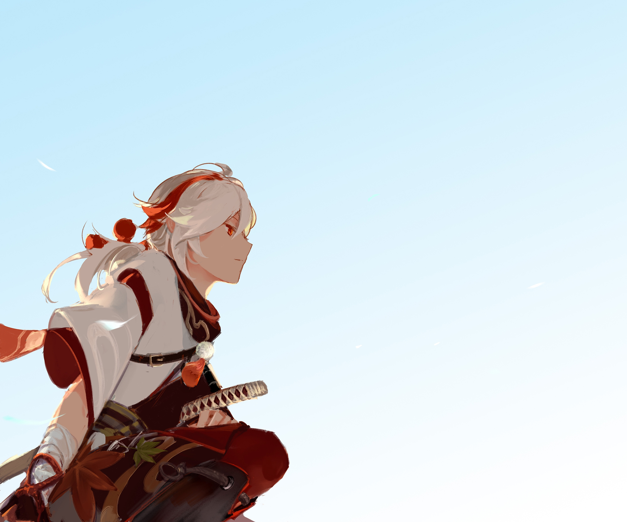 Kaedehara Kazuha in sunlight, Genshin Impact HD Wallpaper
