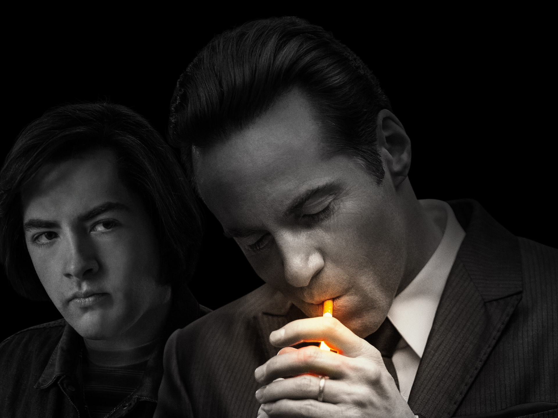 The Many Saints Of Newark: Michael Gandolfini and man lighting cigarette HD Wallpaper