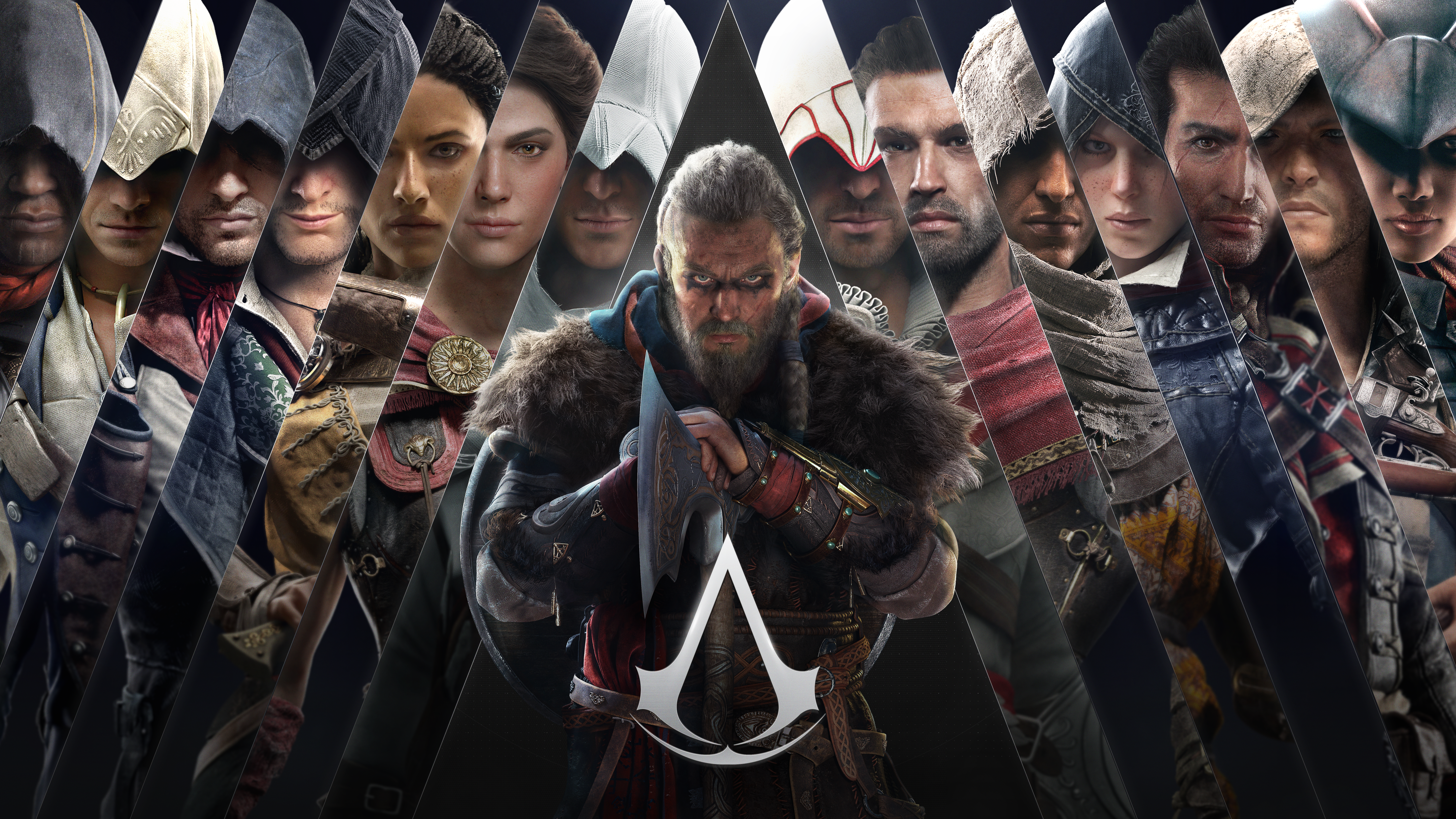 Assassins Creed Eivor and legendary assassins 8K HD Wallpaper