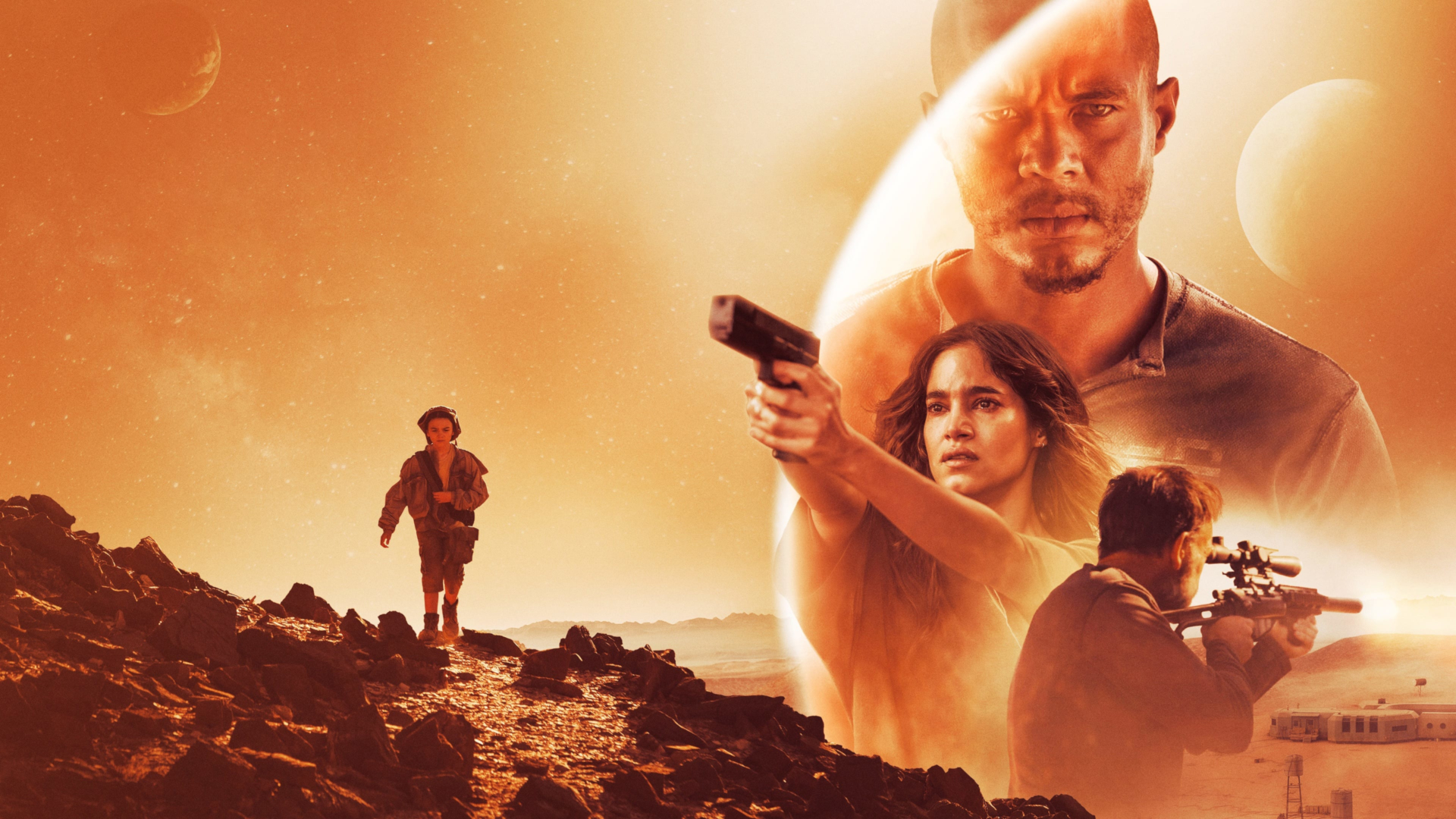 Settlers: Ismael Cruz Córdova, Sofia Boutella, Brooklynn Prince HD Wallpaper