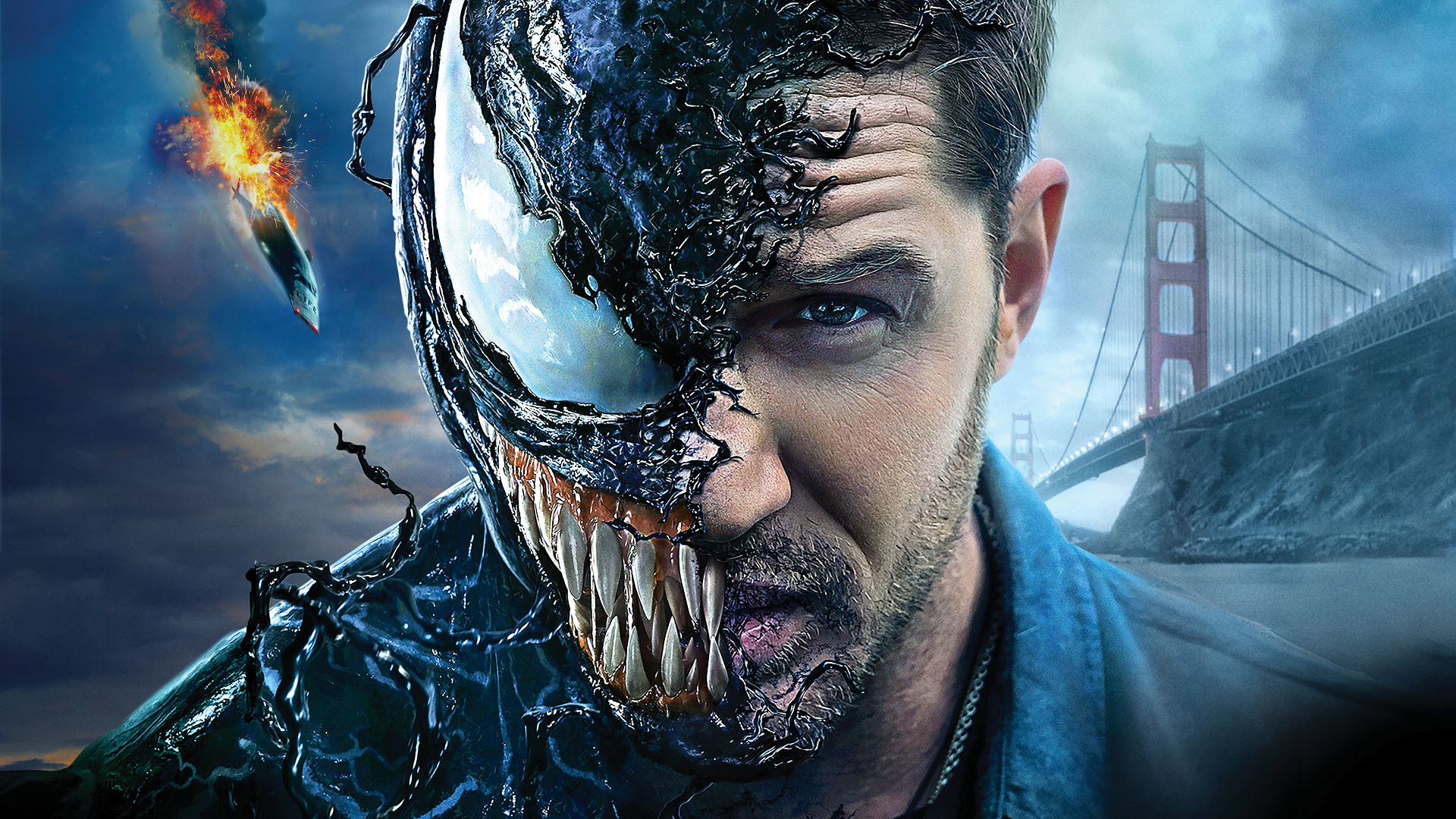 Tom Hardy As Venom Half Human Half Symbiote Hd Wallpaper Rare Gallery