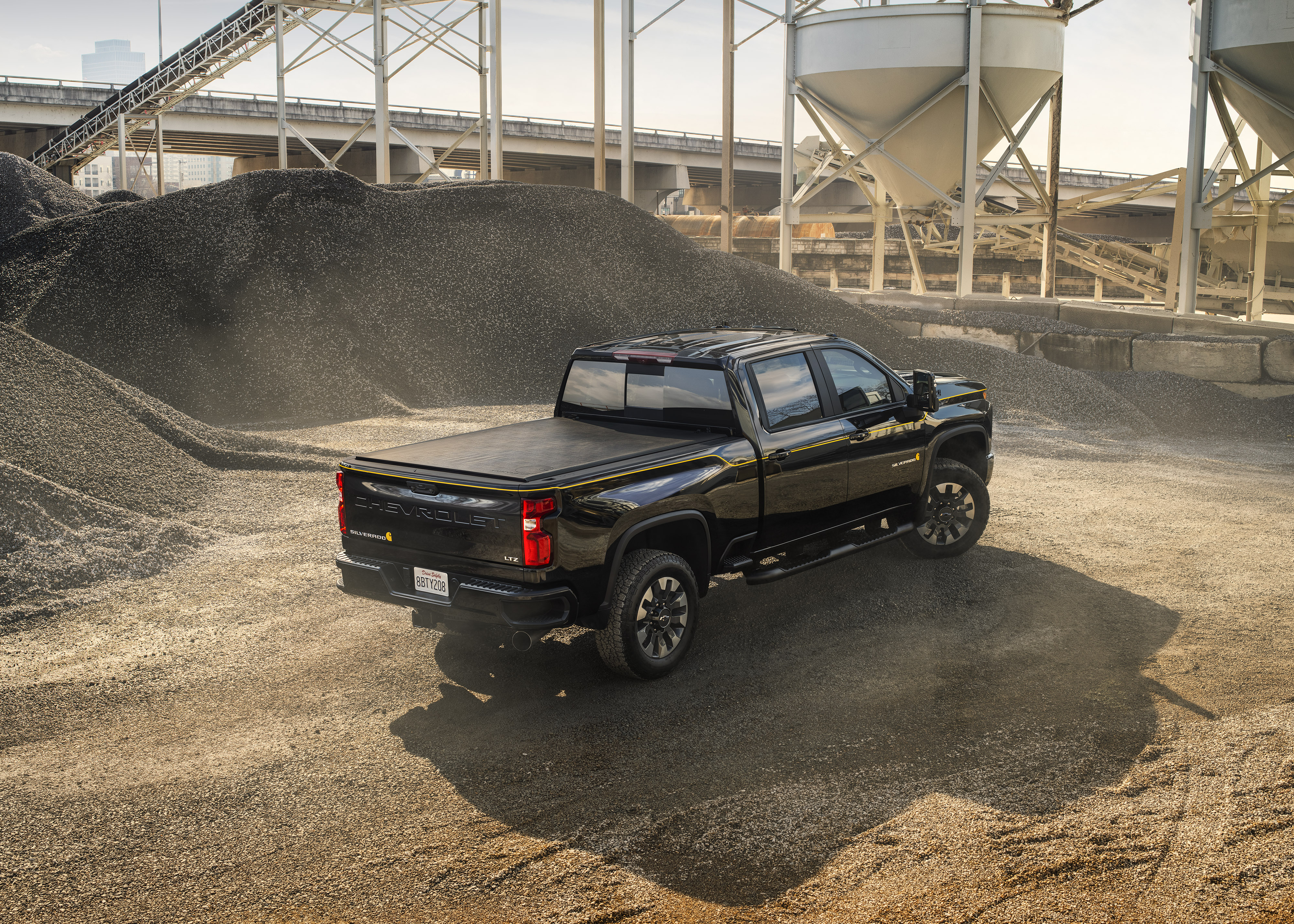 Black Chevrolet Silverado 2500 Carhartt Special Edition pickup HD Wallpaper