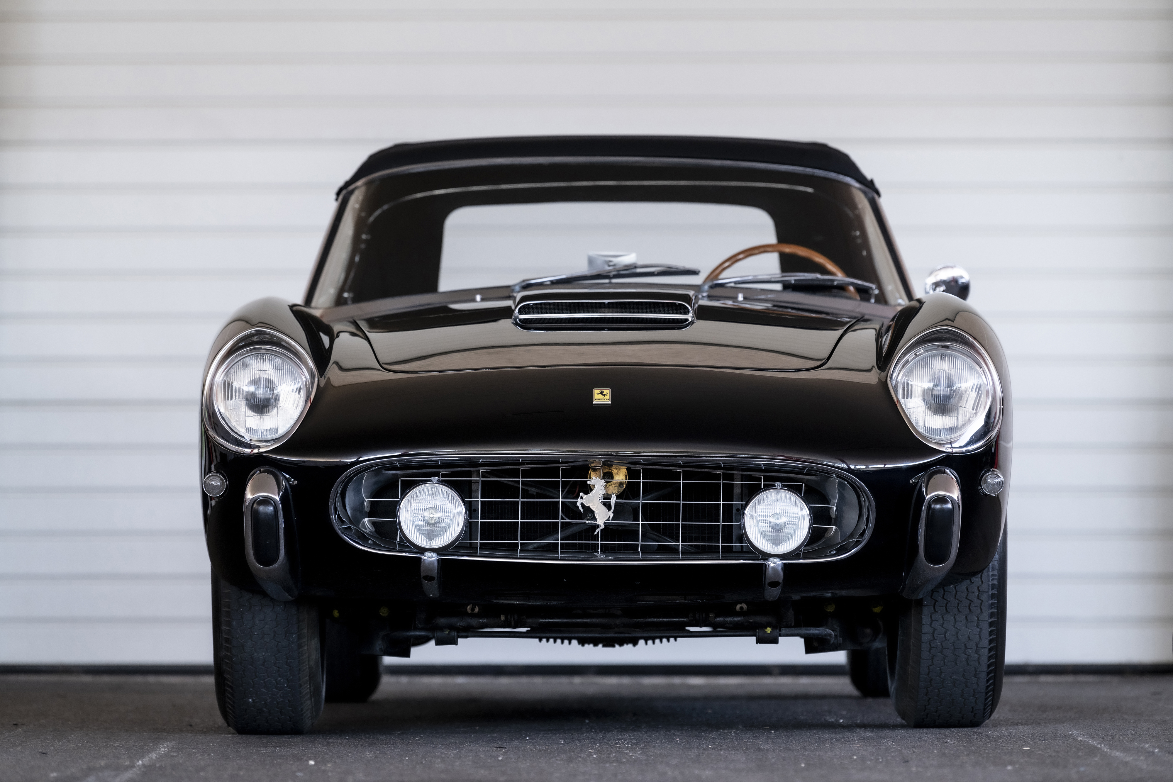 Black 1950 Ferrari 250 GT Cabriolet Grand Tourer HD Wallpaper