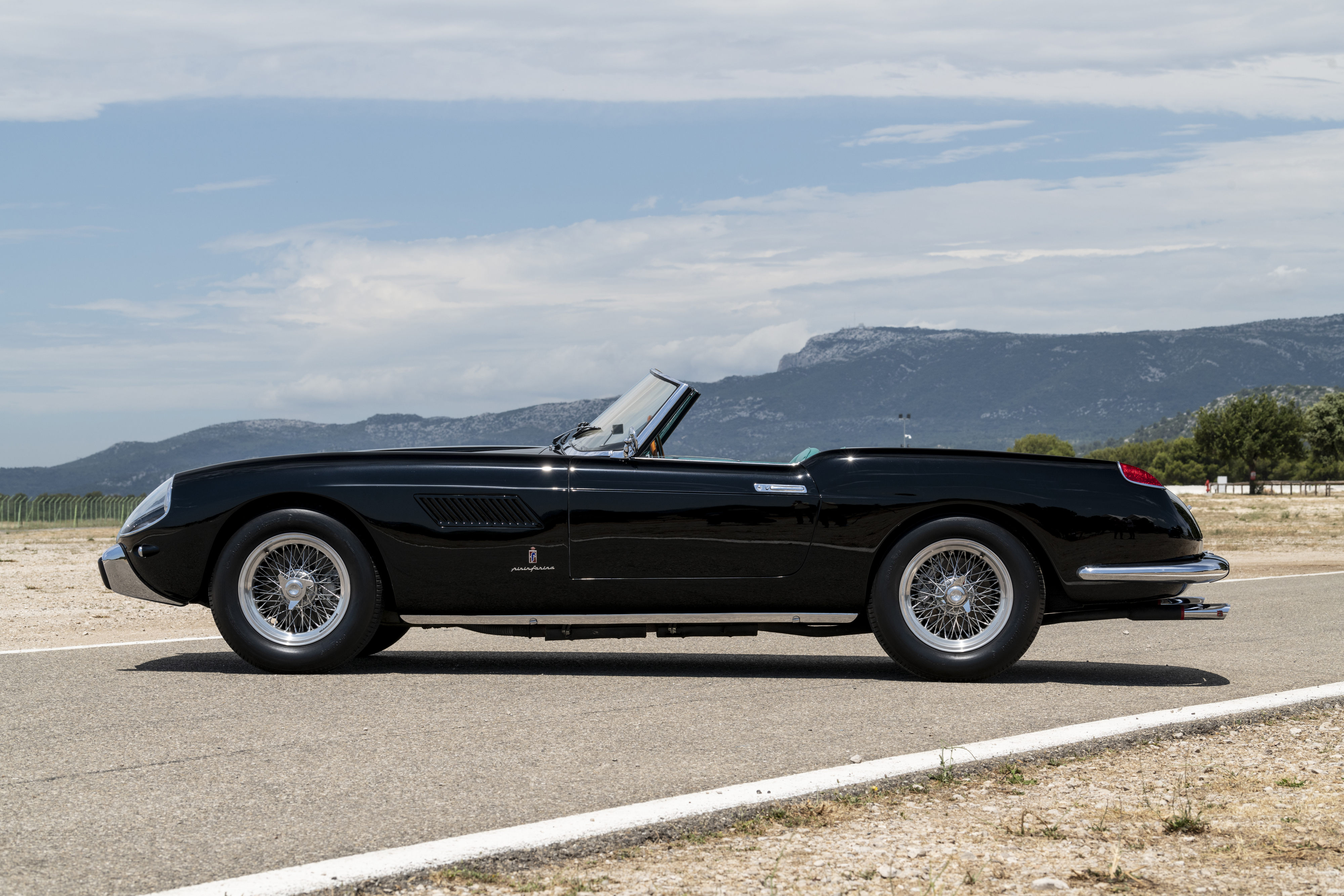 Black 1950 Ferrari 250 GT Cabriolet Grand Tourer HD Wallpaper