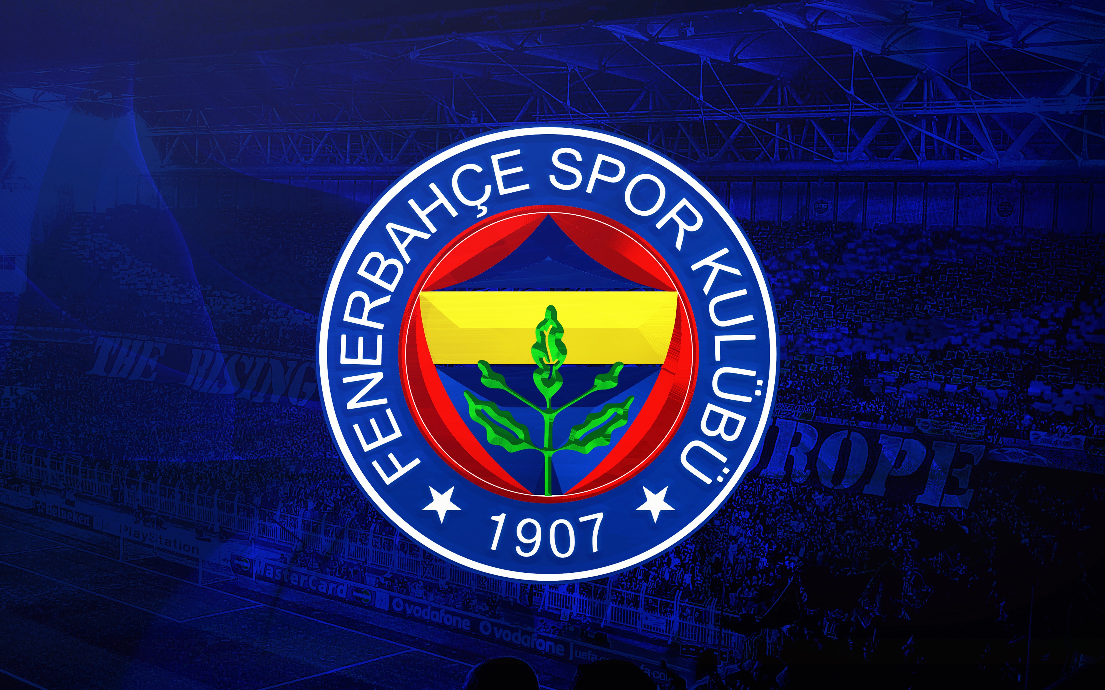 Fenerbahçe S.K. Soccer Emblem 4K HD Wallpaper