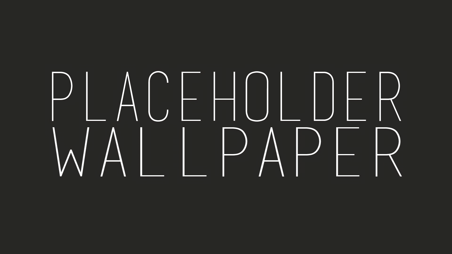 Minimalist Black and White Placeholder Typography HD Wallpaper