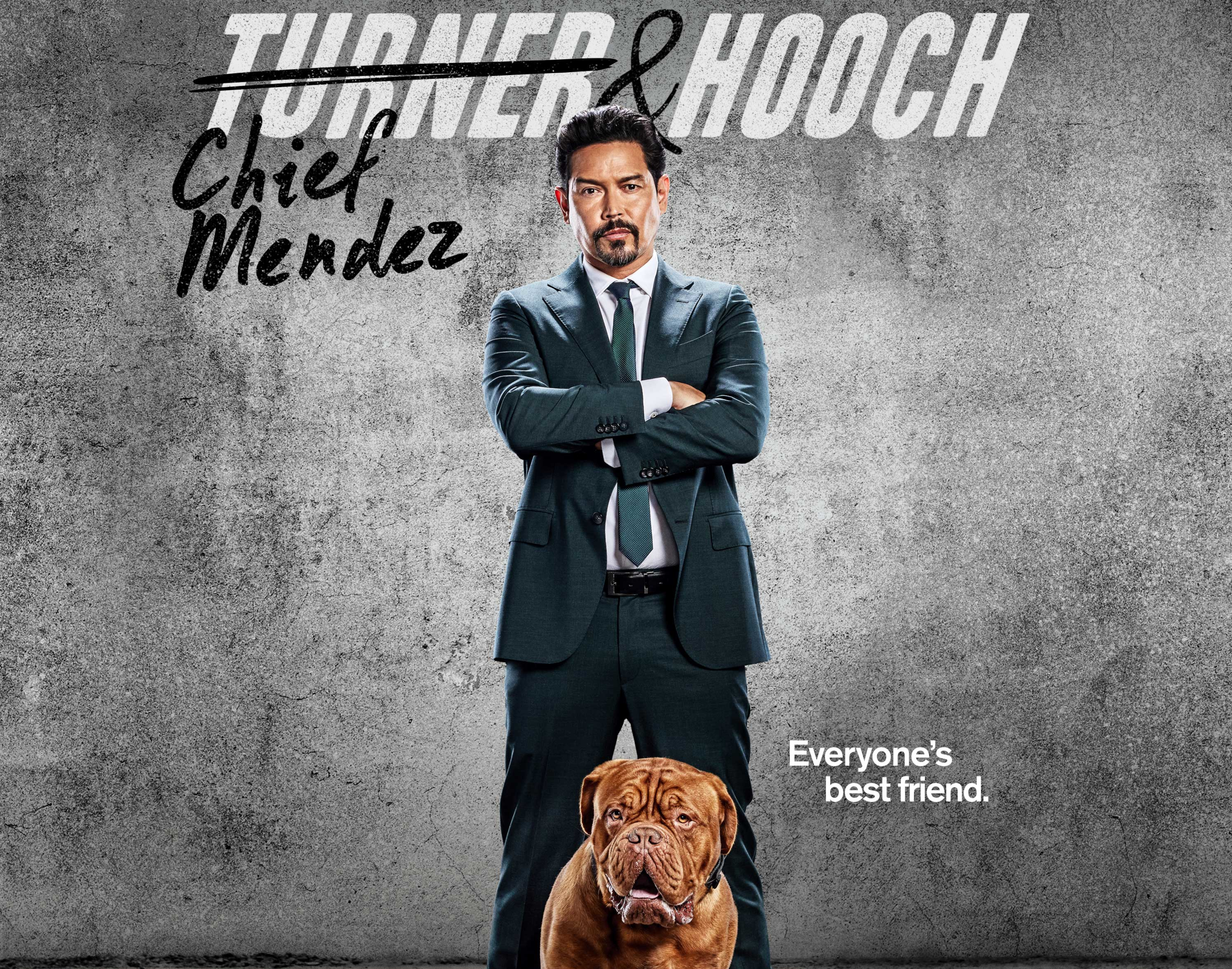 Turner & Hooch: Chief Mendez and Hooch HD Wallpaper