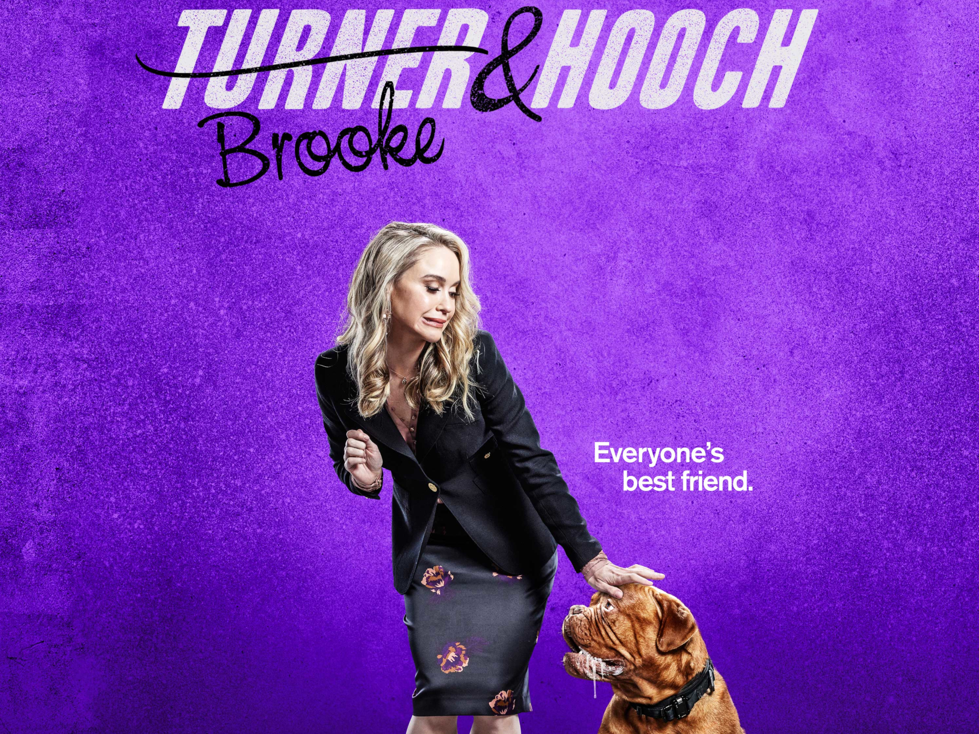 Becca Tobin as Brooke with Hooch from Turner & Hooch HD Wallpaper