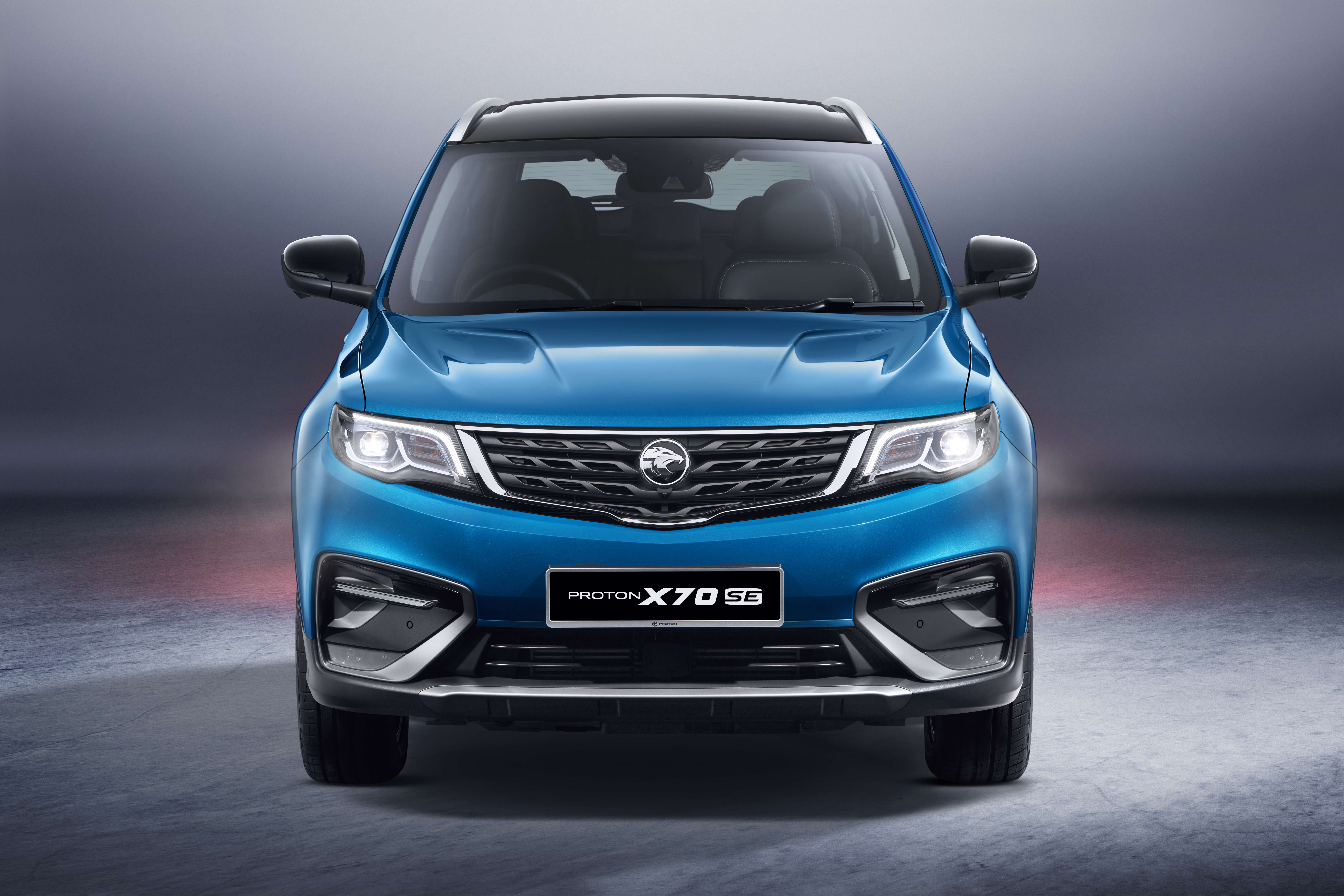 Blue 2021 Proton X70 Special Edition SUV Front View HD Wallpaper