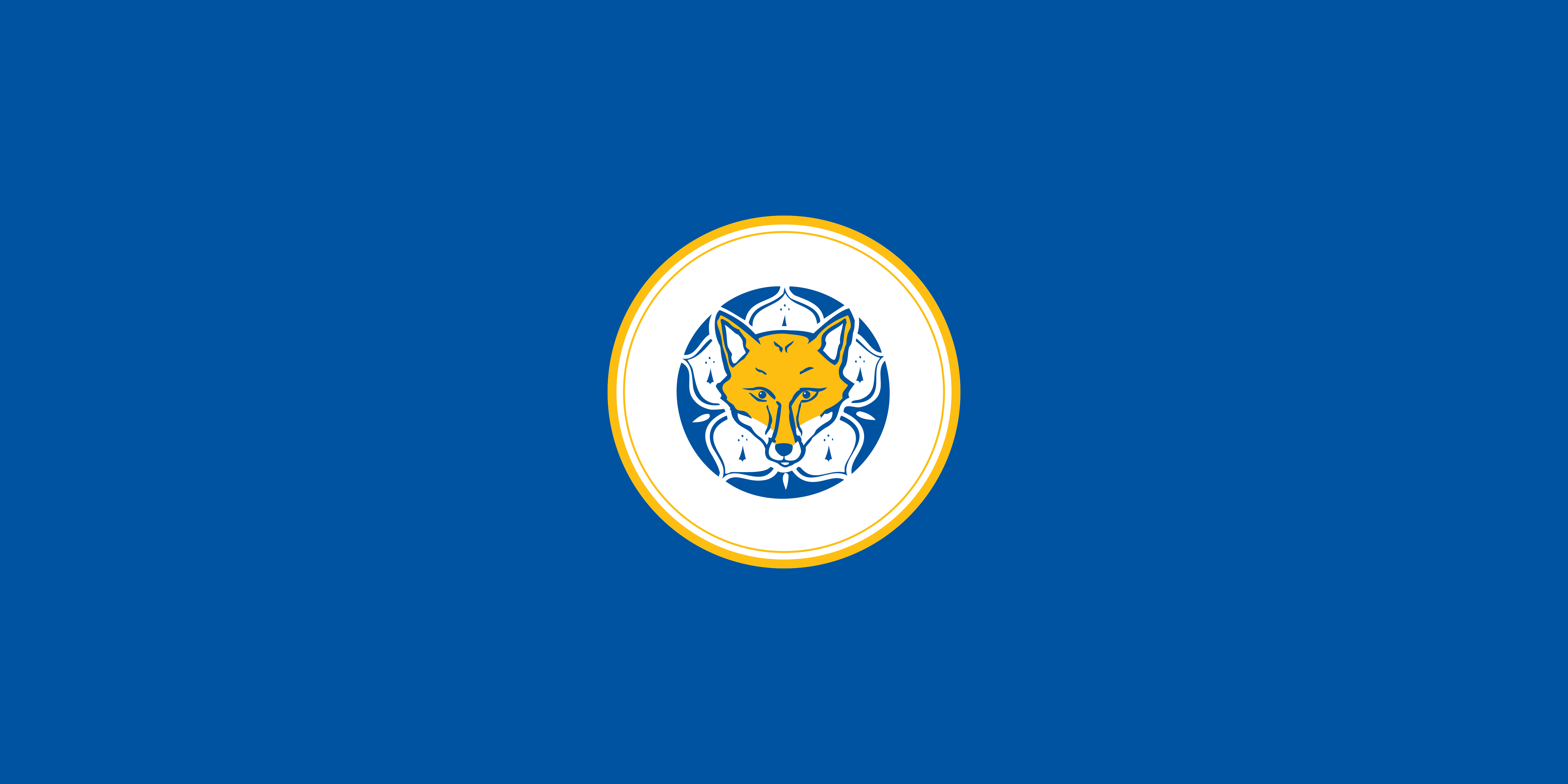 Leicester City F.C. Soccer Club Logo 4K HD Wallpaper