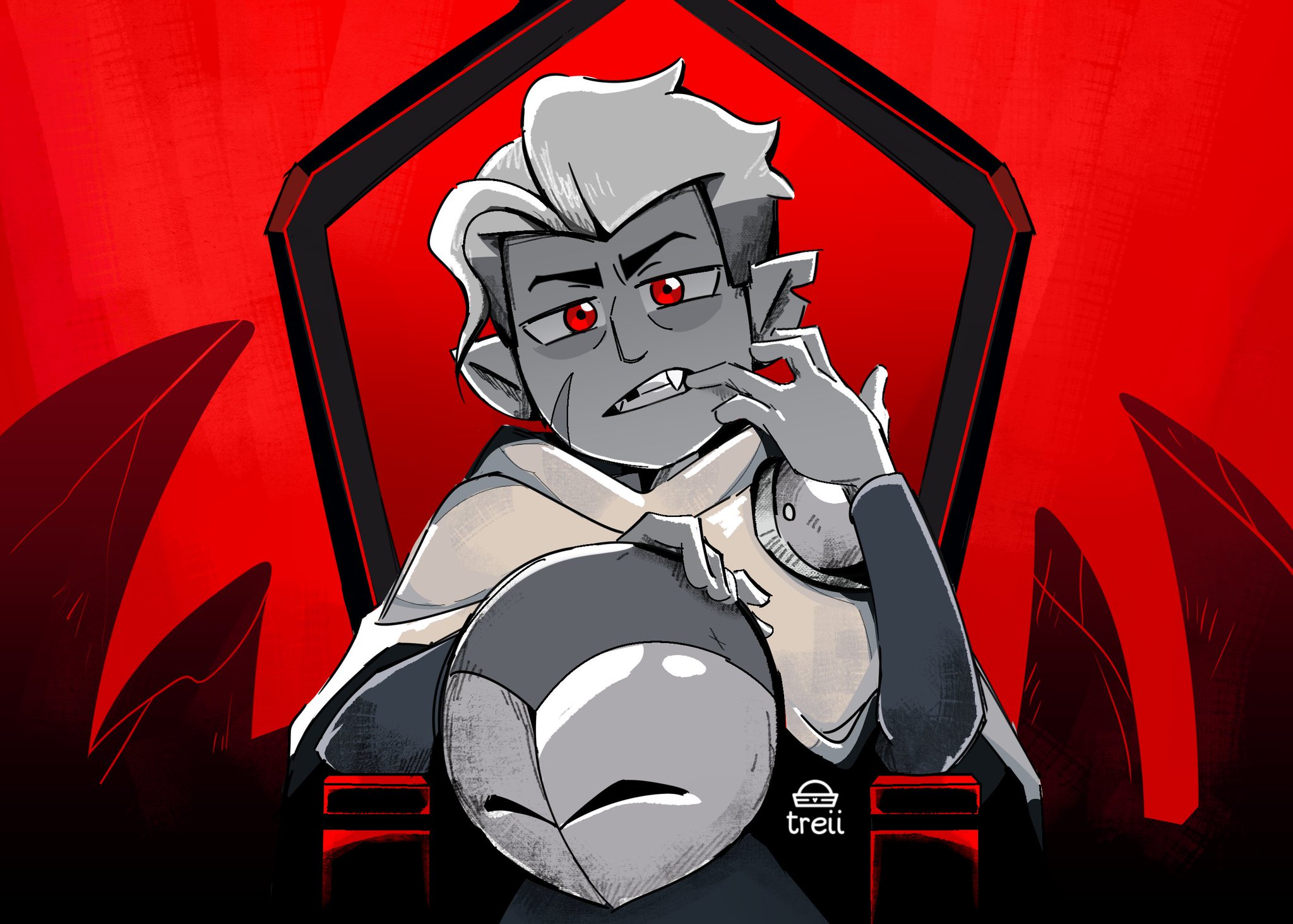 Hunter from The Owl House with Red Eyes HD Wallpaper