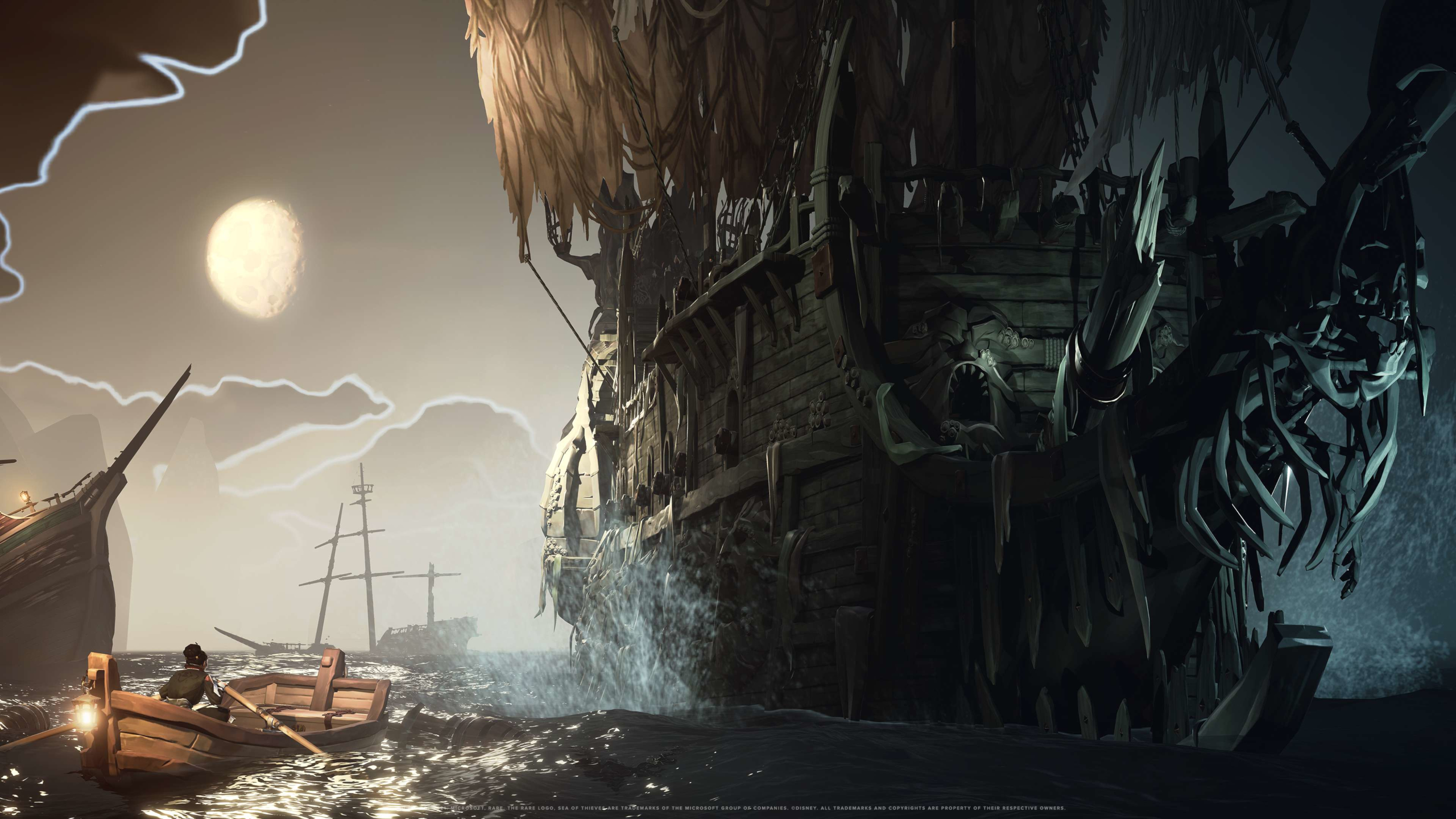 Sea of Thieves: A Pirate's Life - Ghost Ship Encounter HD Wallpaper