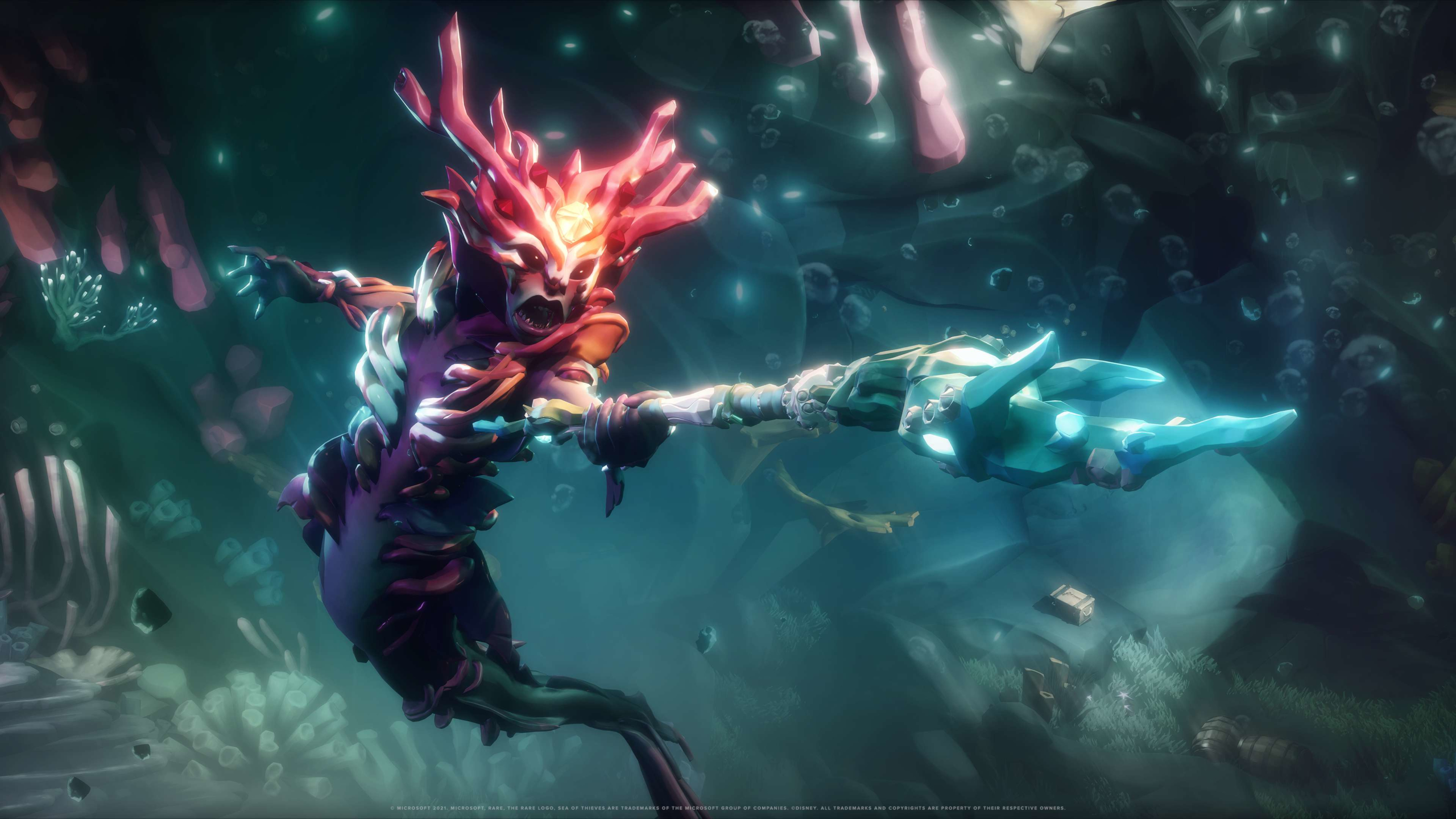 Sea of Thieves: A Pirate's Life Siren with Trident HD Wallpaper