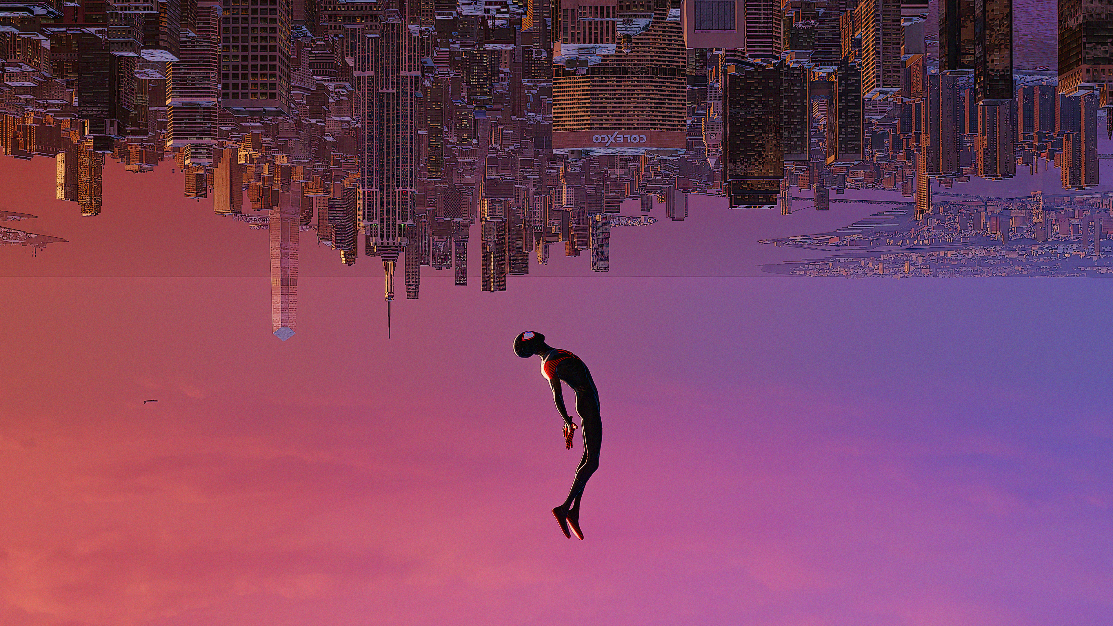 Miles Morales Spider-Man Floating 4K HD Wallpaper