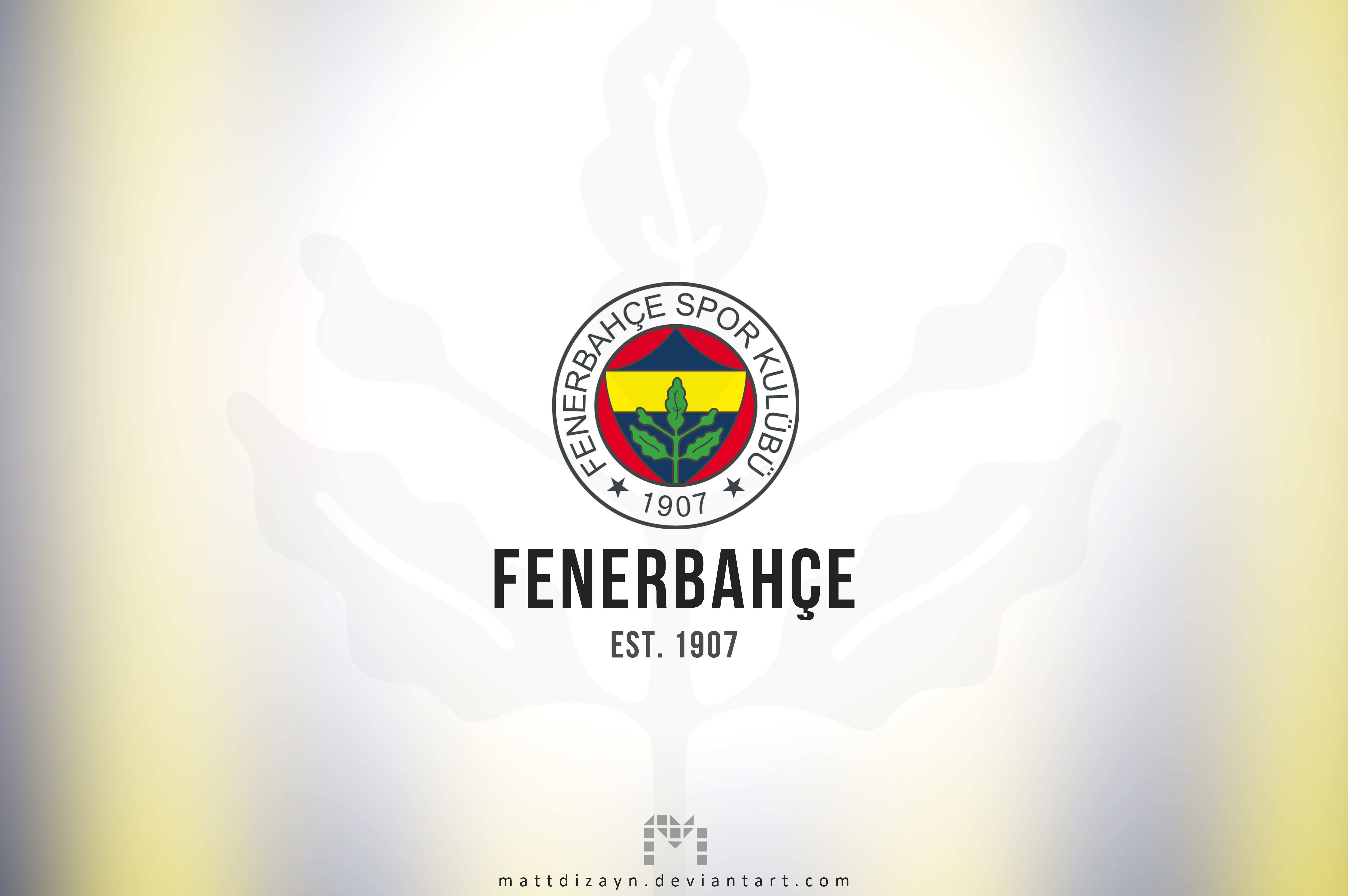 Fenerbahçe S.K. Est. 1907 Logo 4K HD Wallpaper