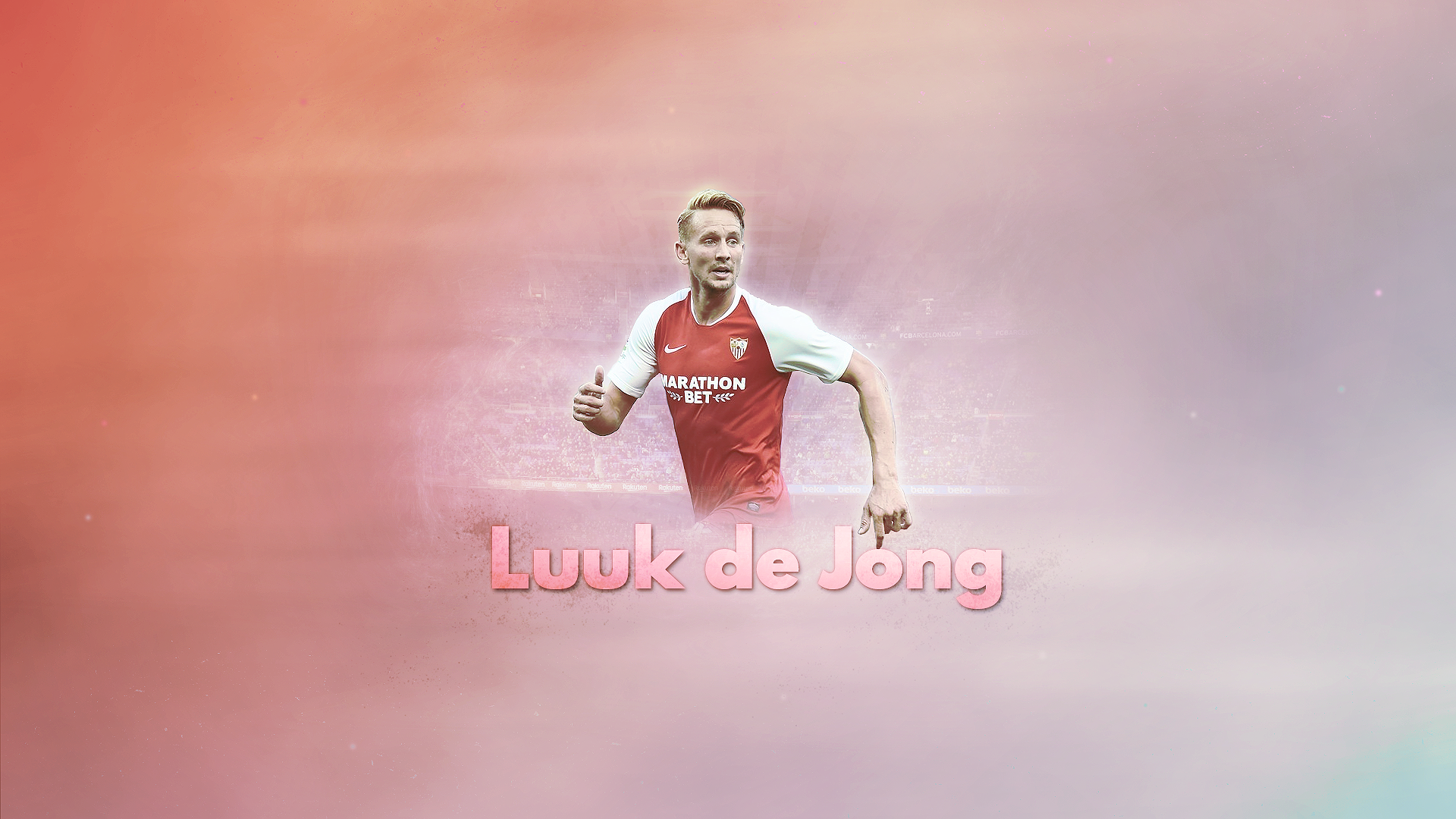 Luuk de Jong Sevilla FC player HD Wallpaper