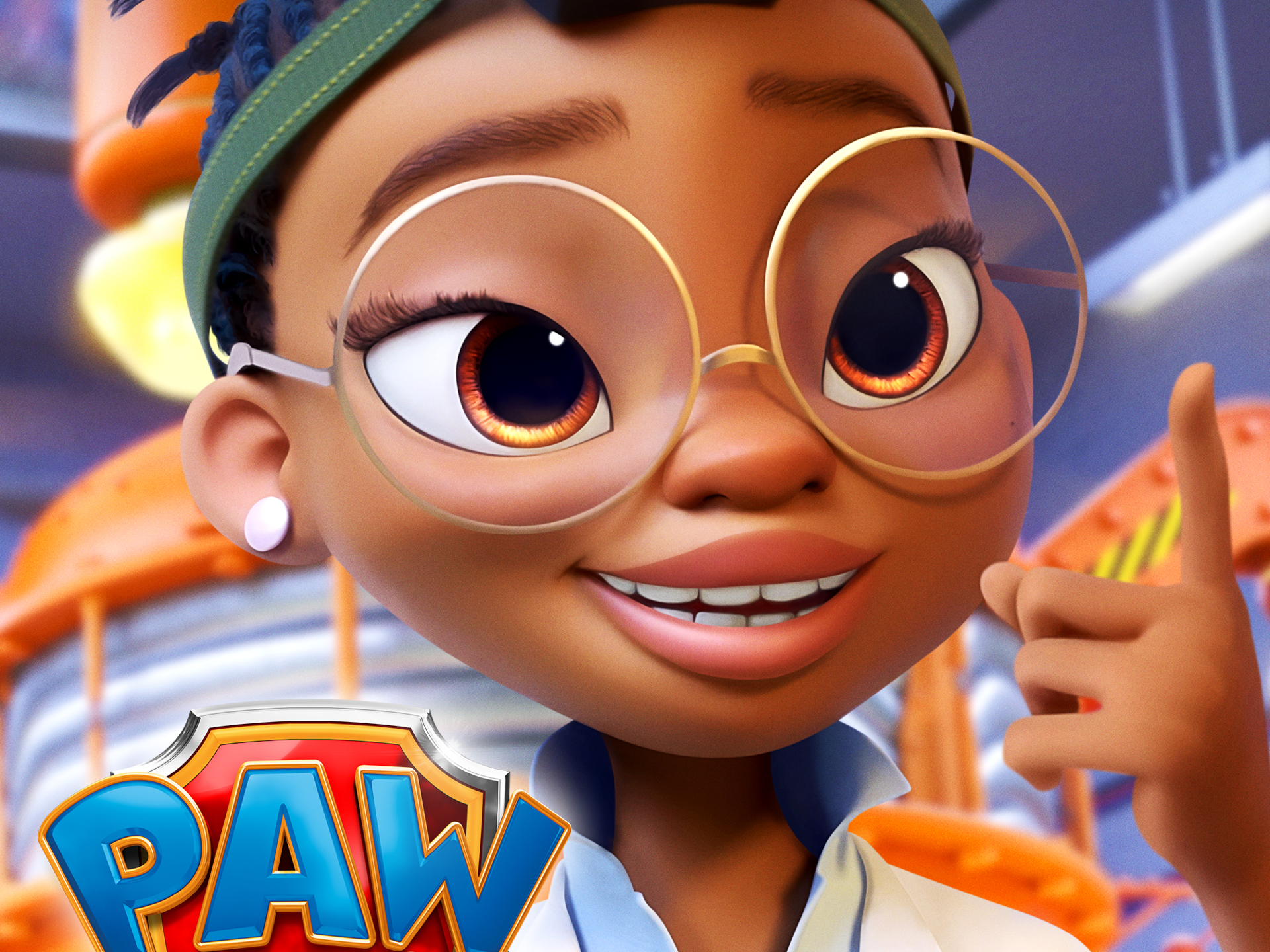 Paw Patrol: The Movie - Smiling girl with glasses HD Wallpaper