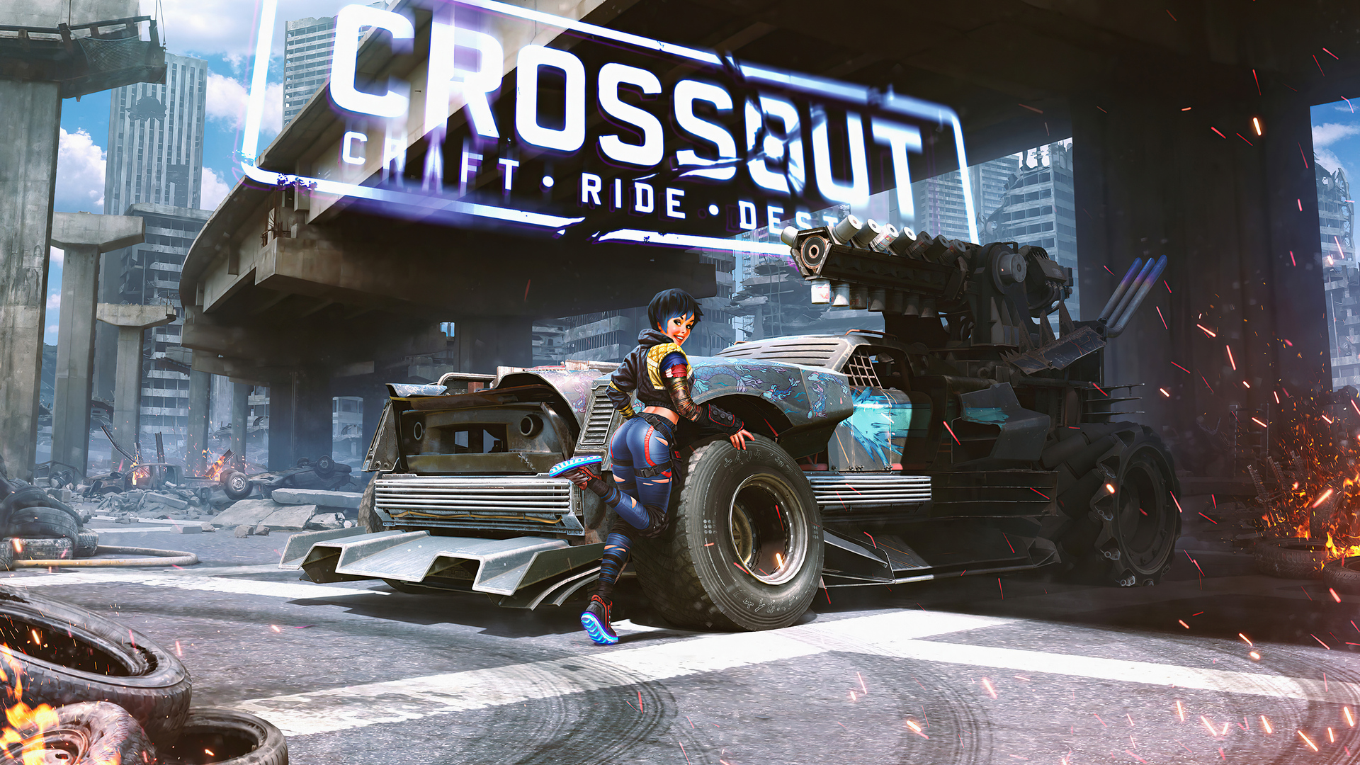 Crossout: Craft, Ride, Destroy In A Ruined City Hd Wallpaper | Rare Gallery