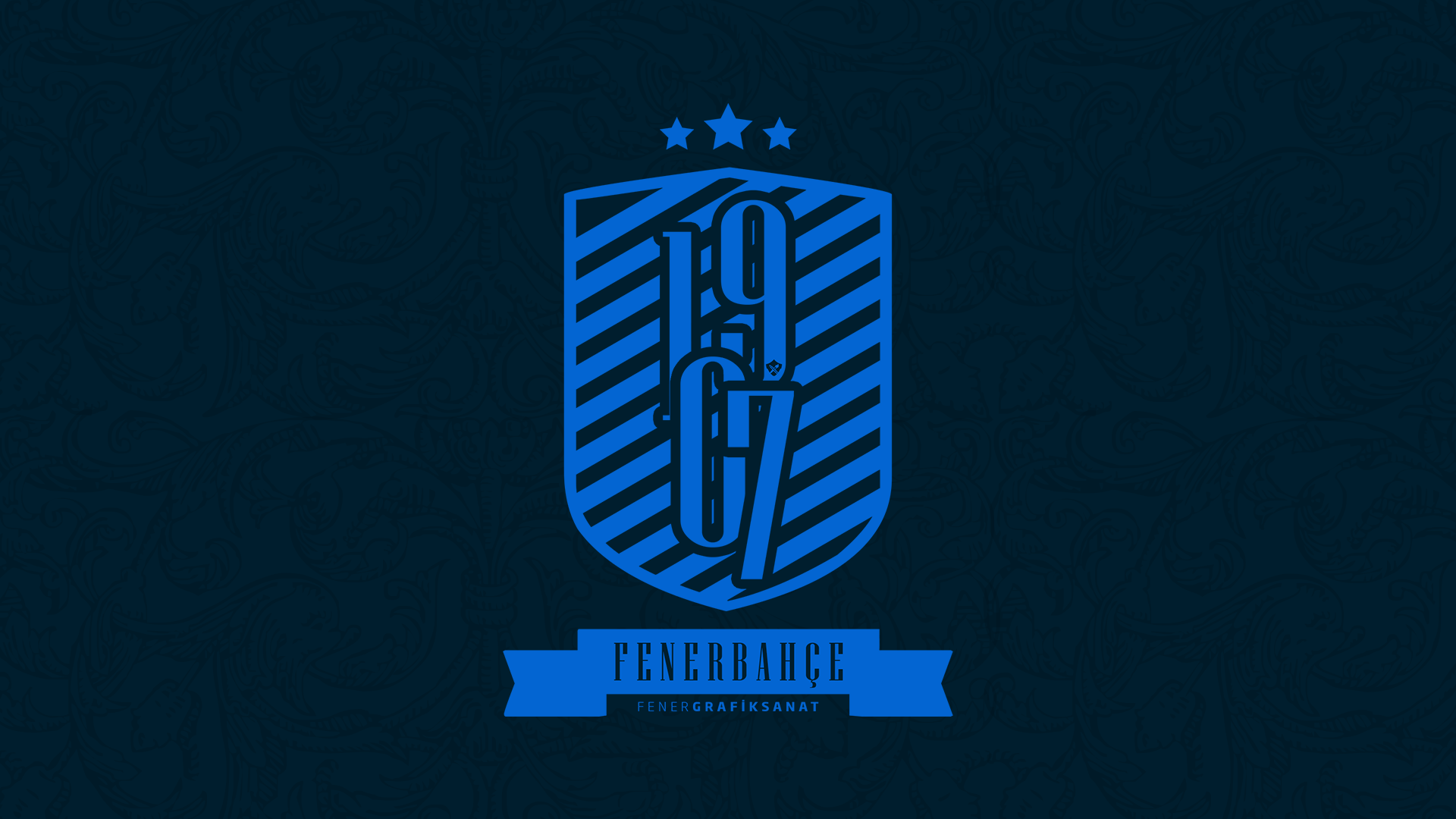 Fenerbahçe S.K. 1907 Blue Soccer Emblem HD Wallpaper